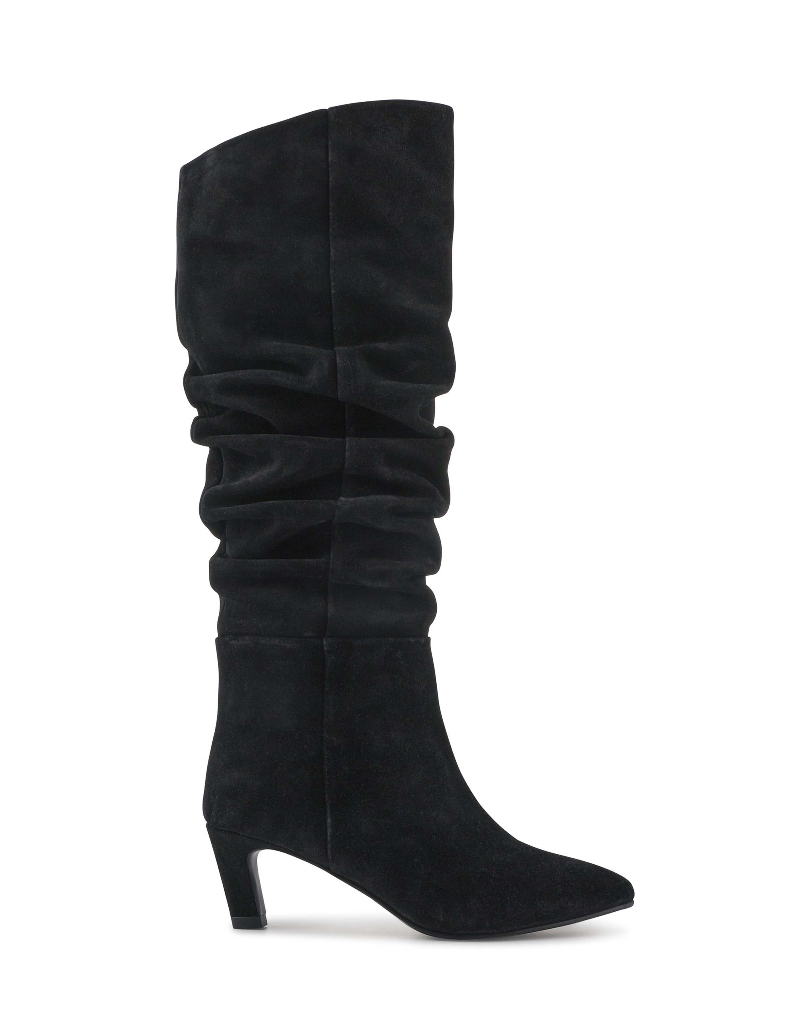 Suede Stiletto Heel Knee High Boots