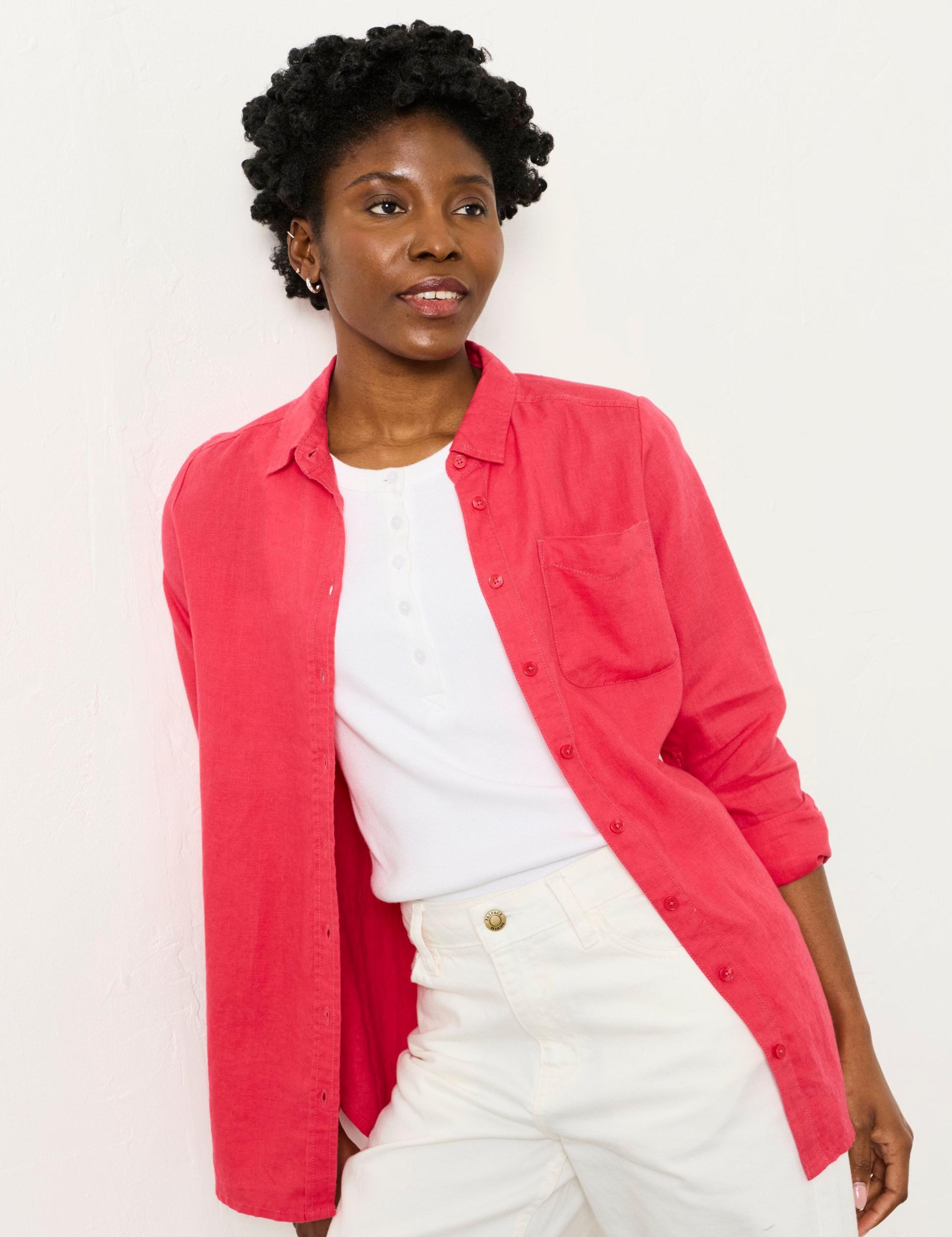 Pure Linen Collared Shirt