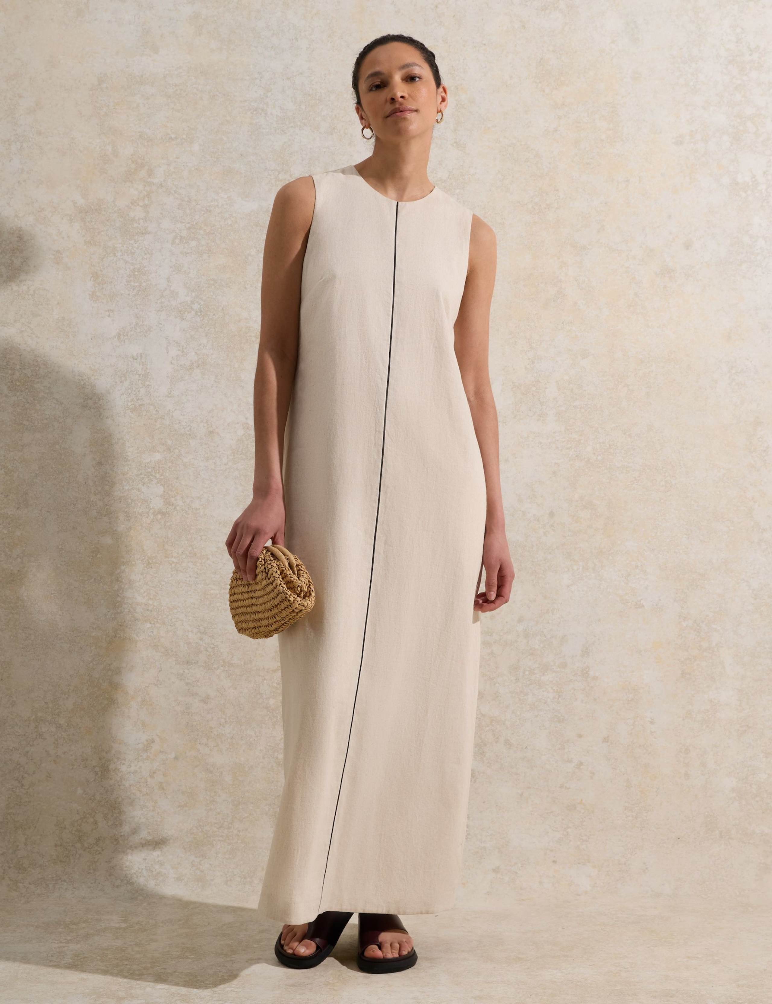 Linen Rich Maxi Tea Dress