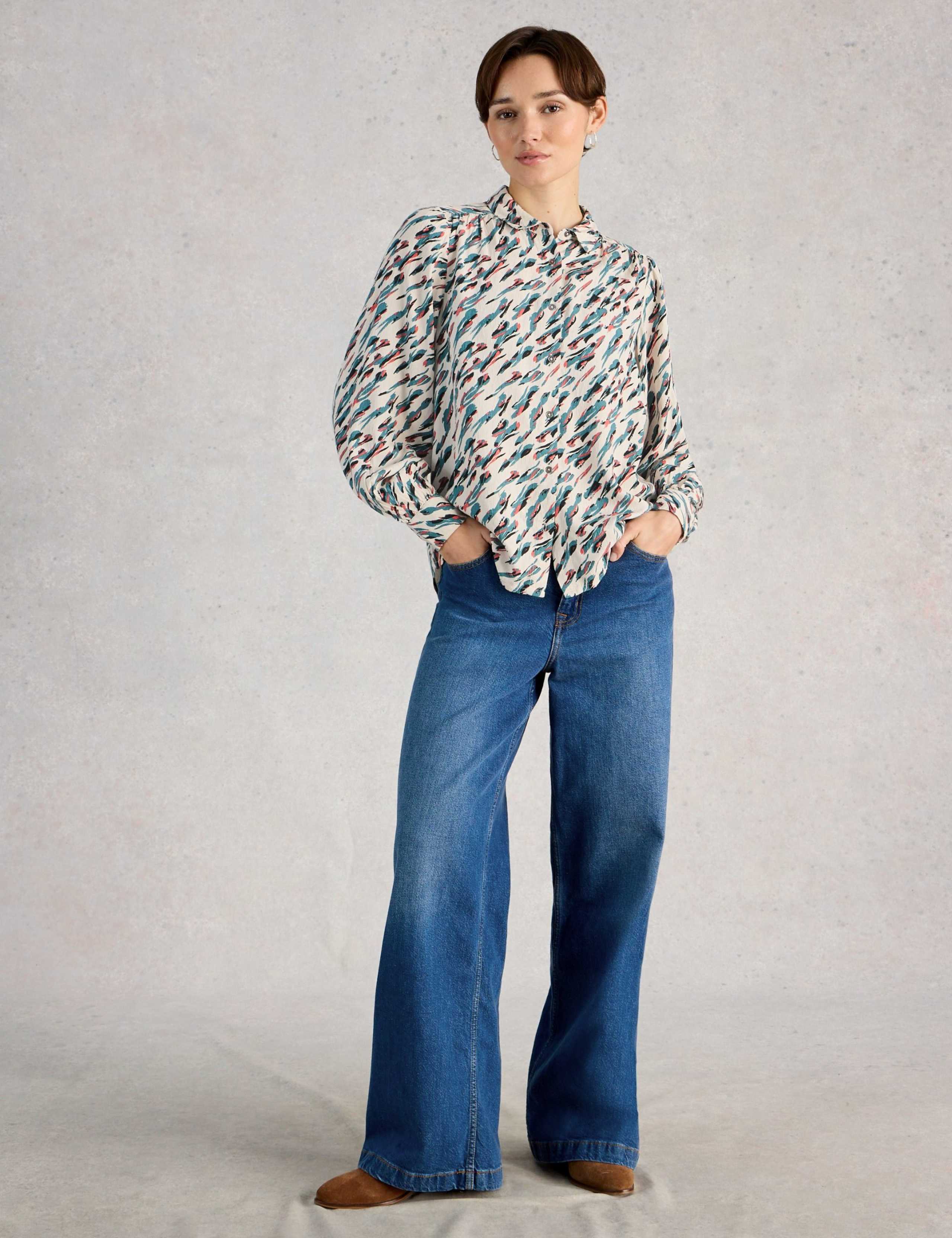 Patterned Collared Shirt