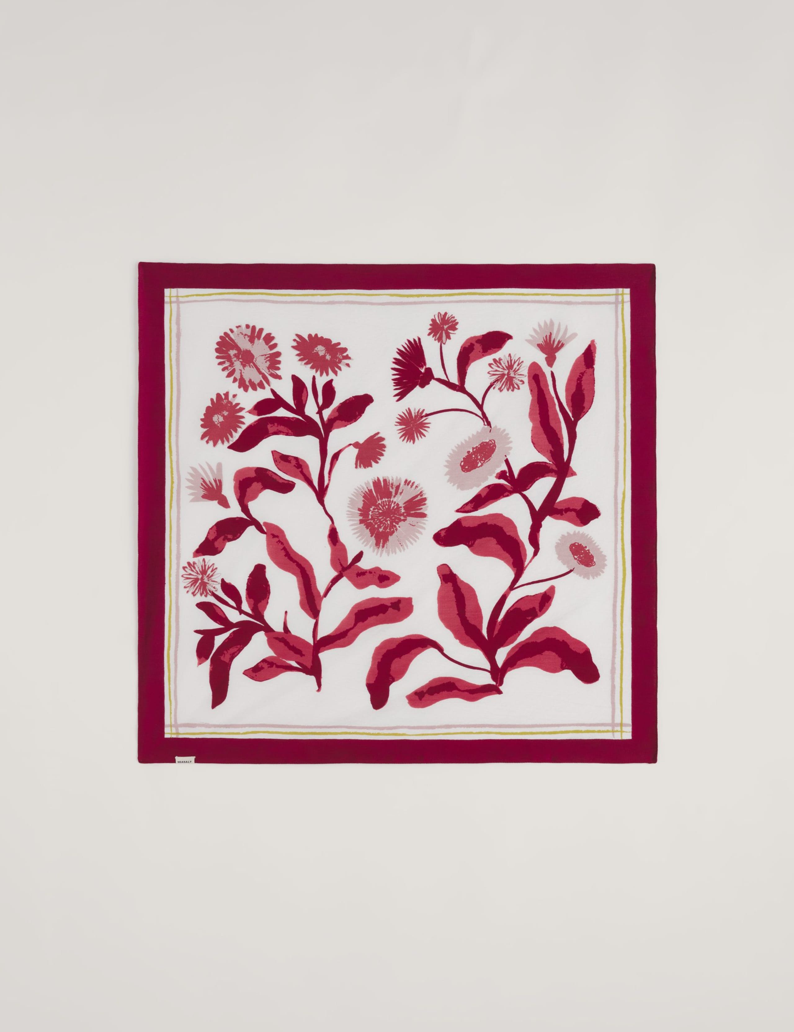 Modal Rich Floral Square Scarf