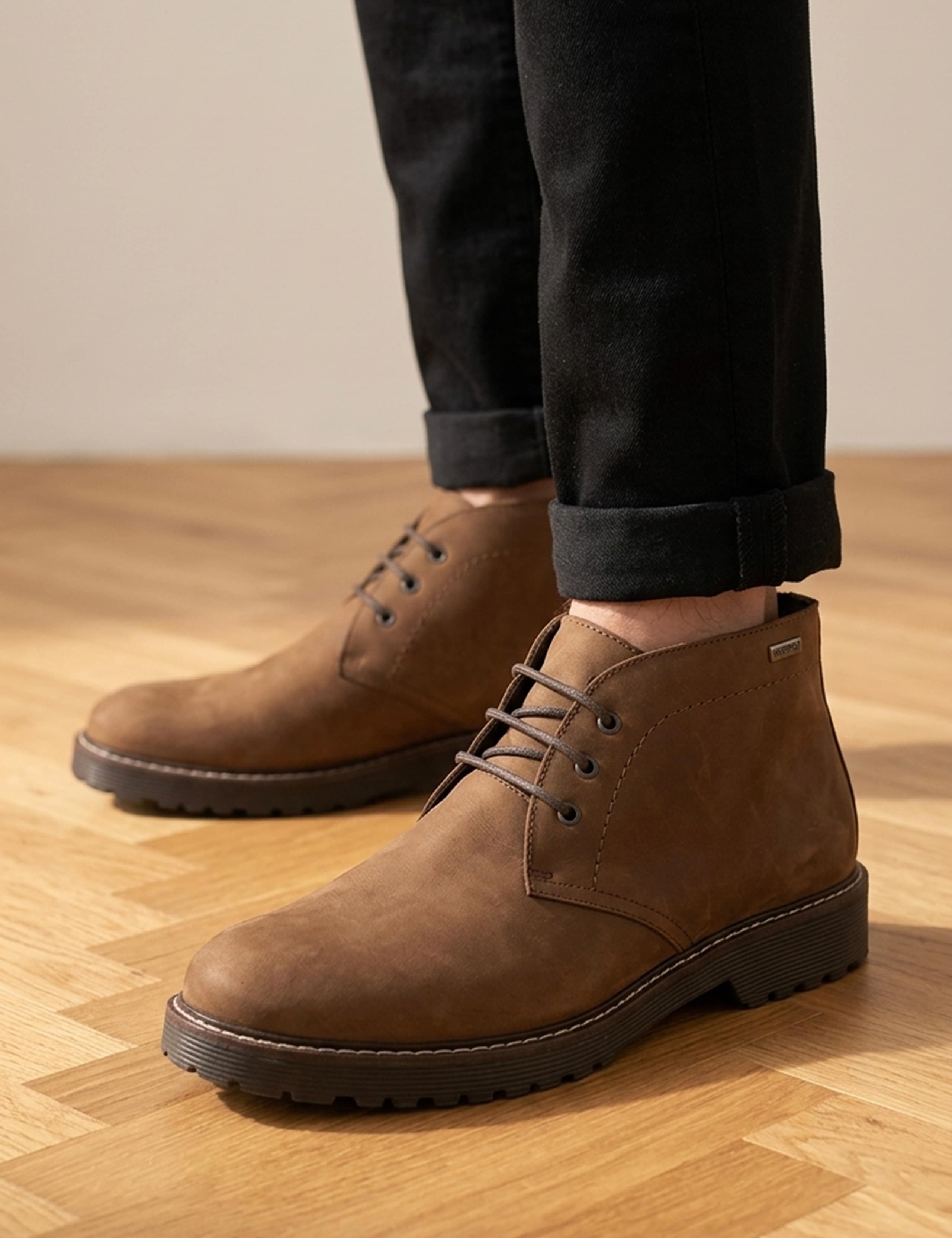 Waterproof Leather Lace Up Boots