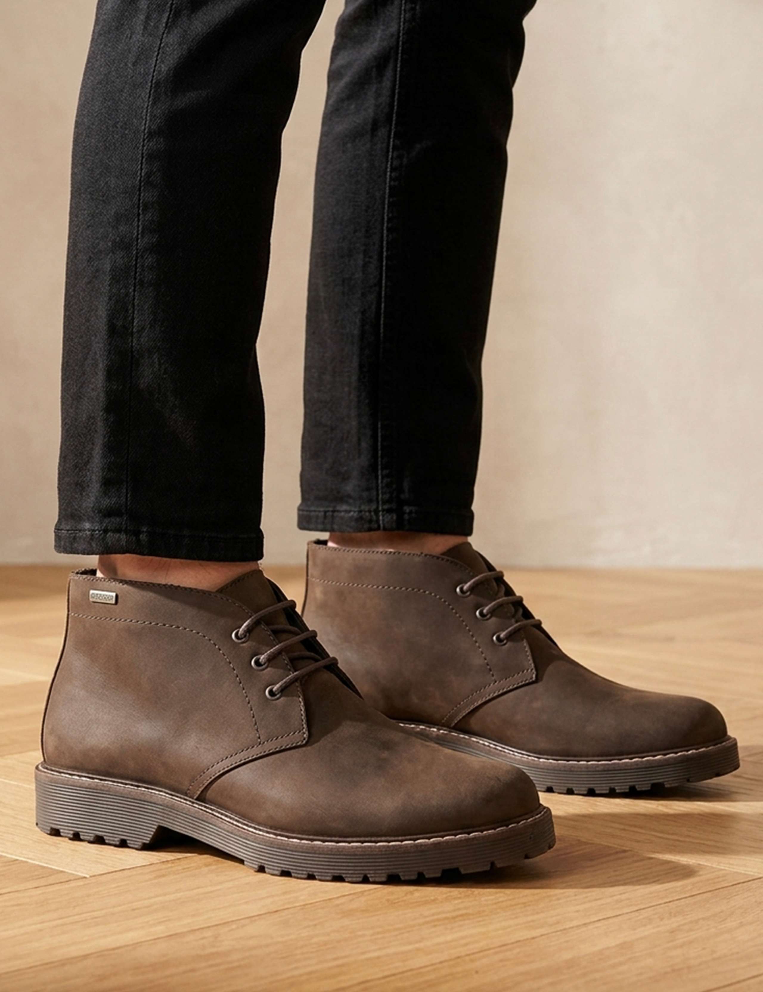 Waterproof Leather Lace Up Boots