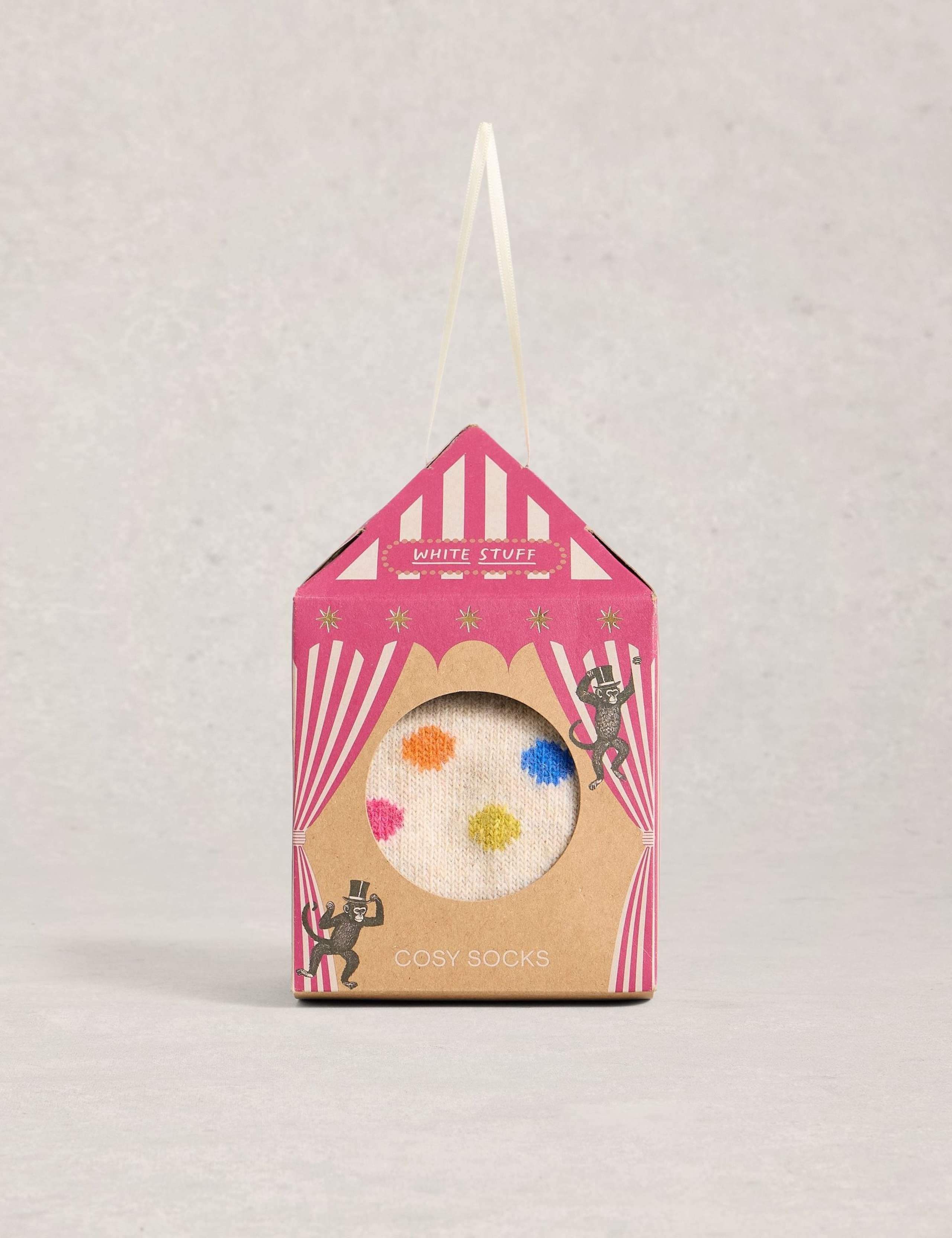 Wool Rich Patterned Ankle High Socks