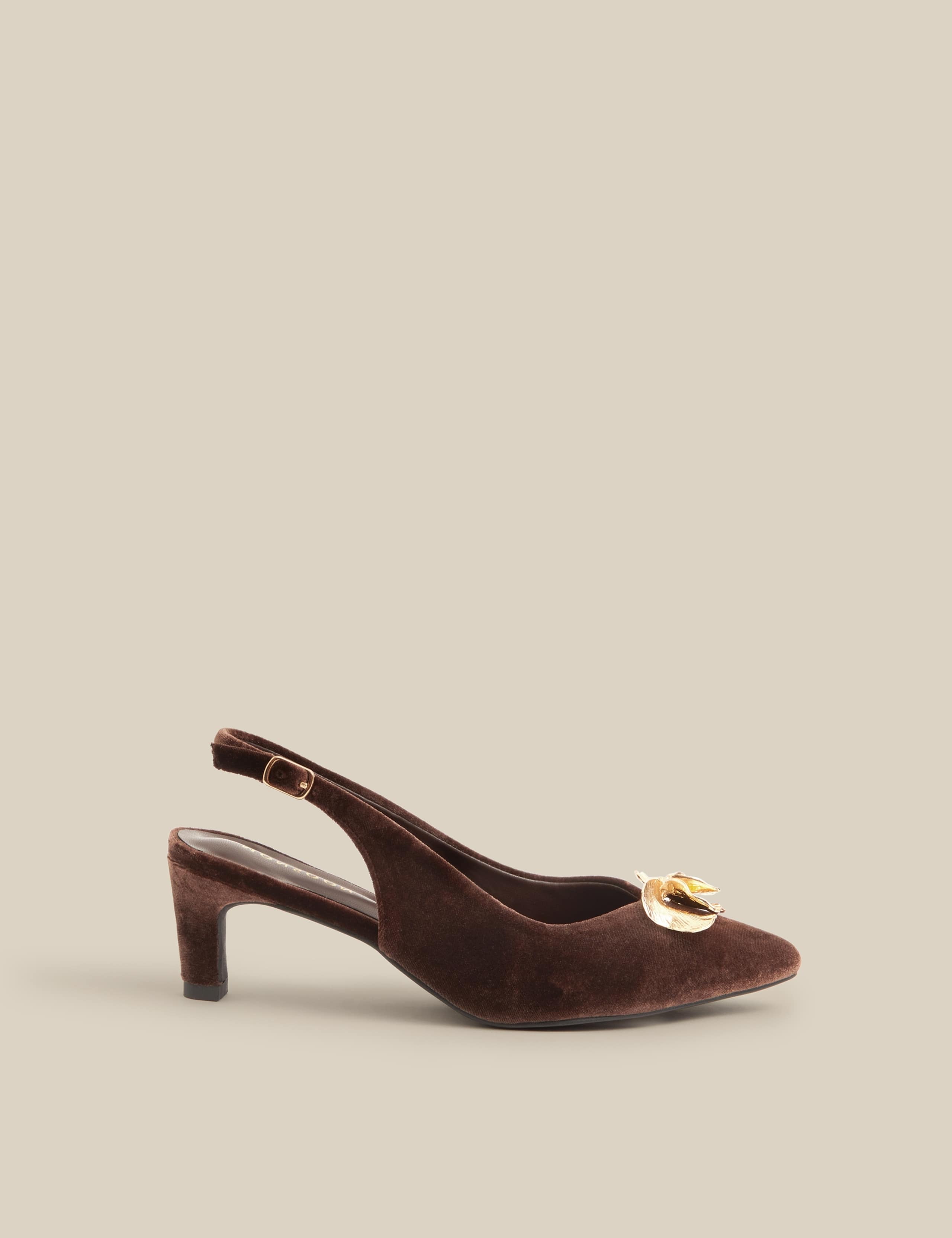 Slip On Slingback Shoes