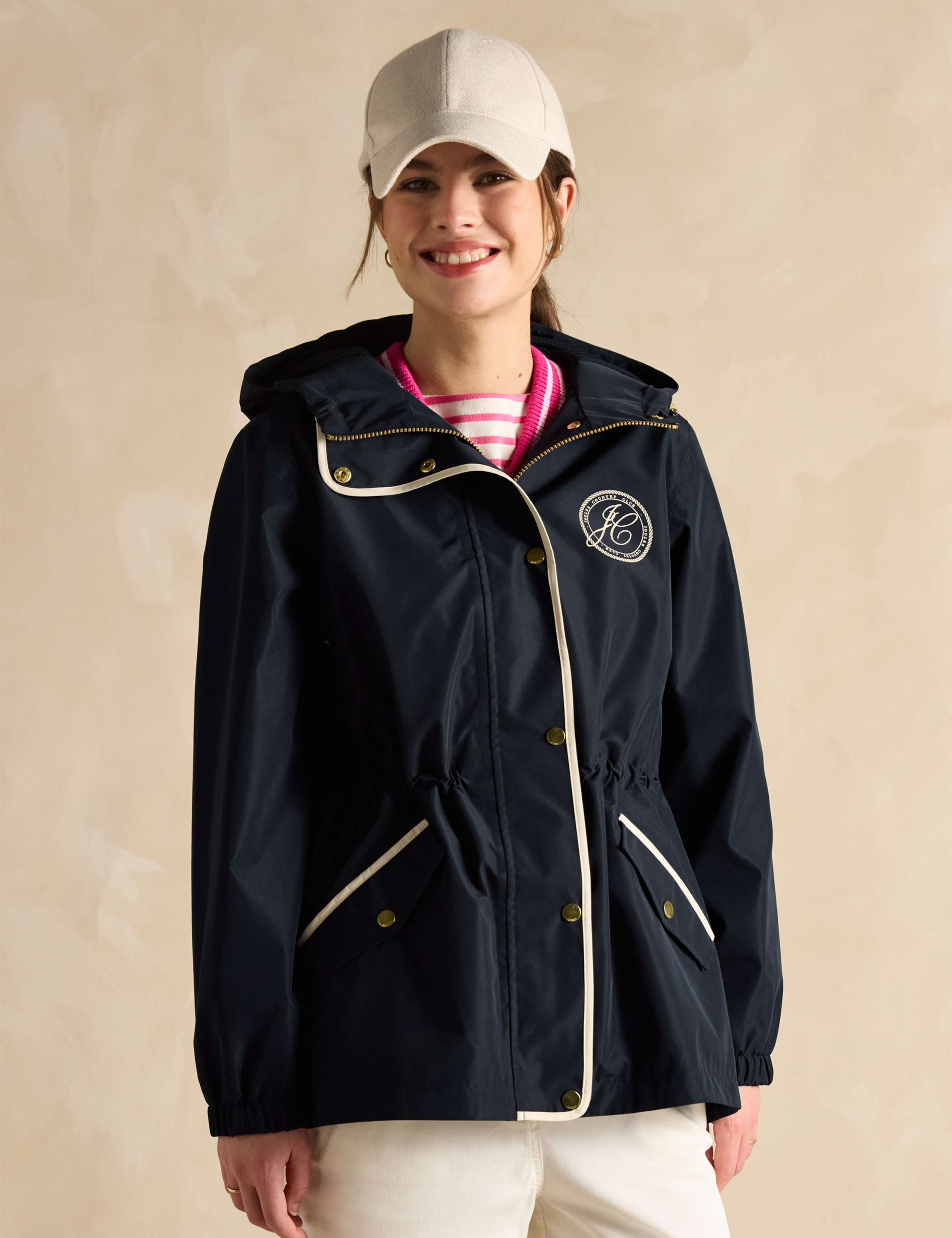 Waterproof Hooded Short Raincoat