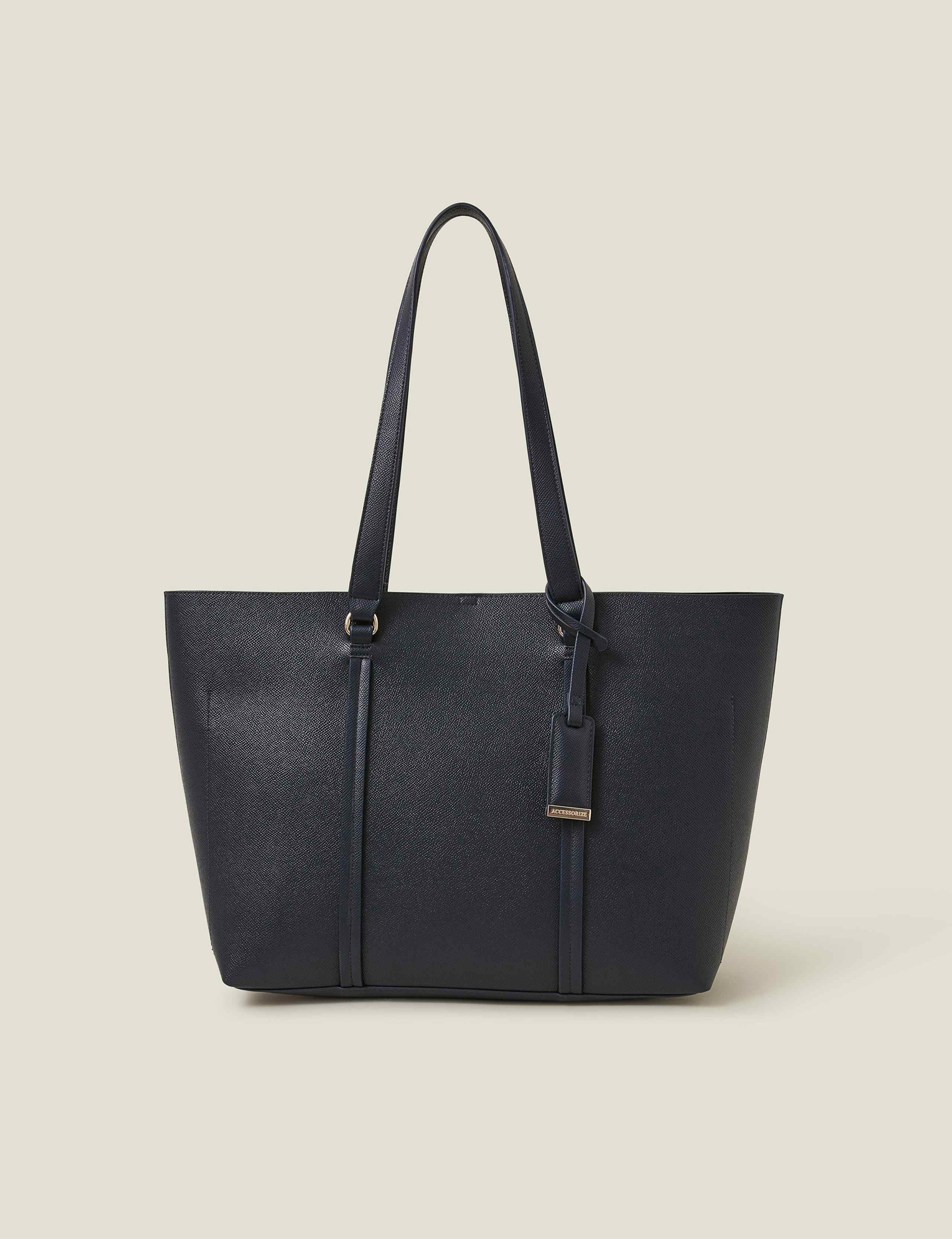 Faux Leather Tote Bag