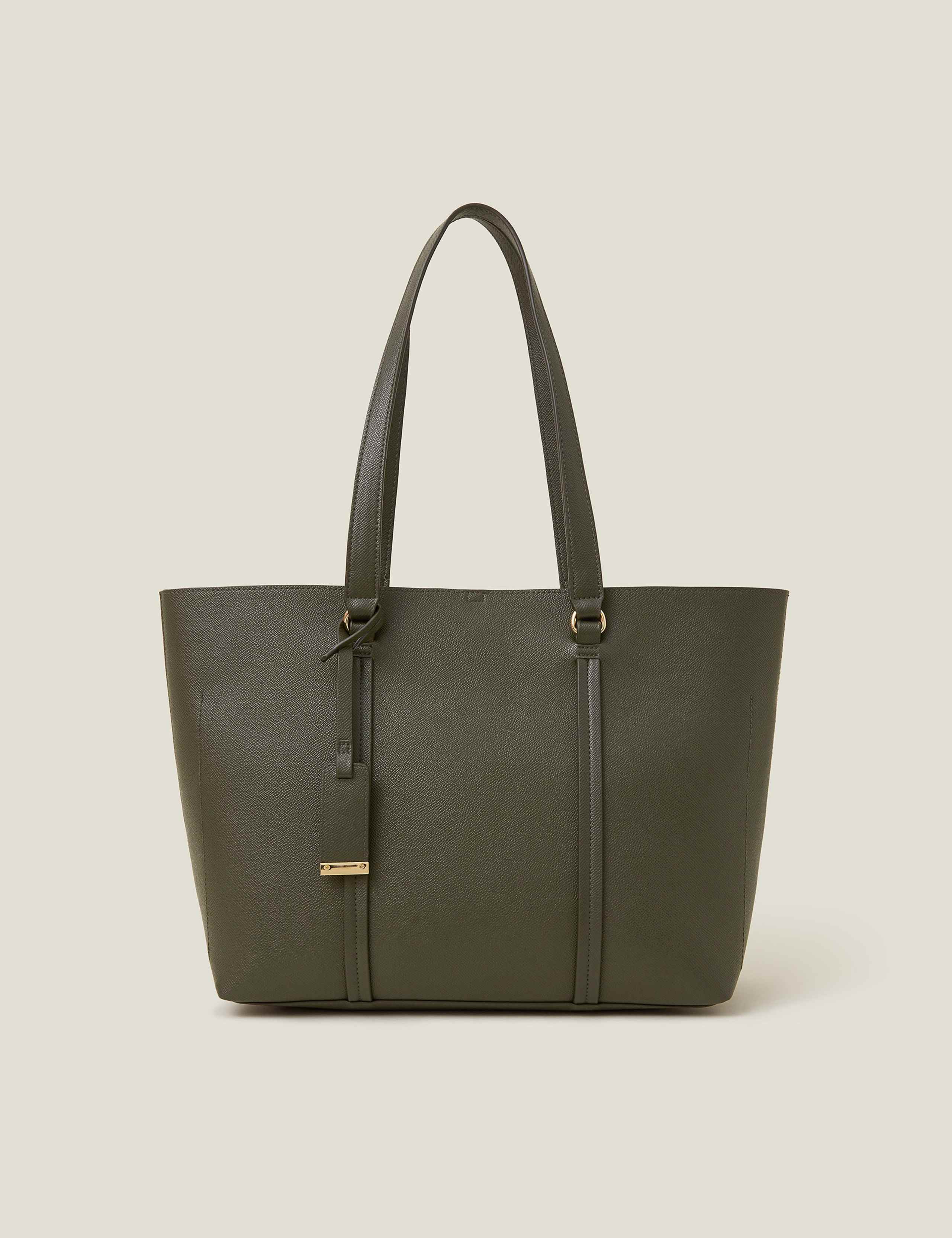 Faux Leather Tote Bag