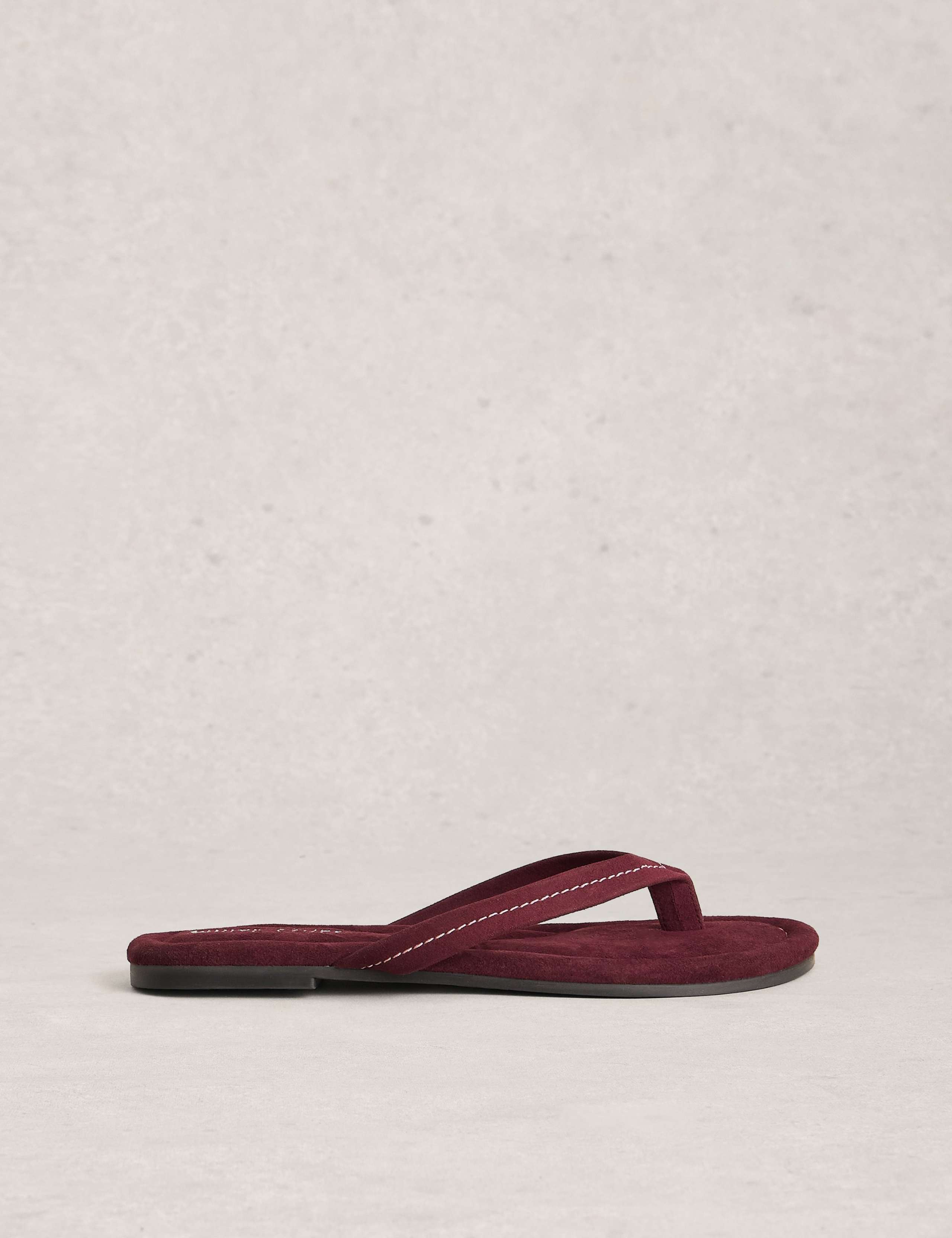 Suede Footbed Flip Flops