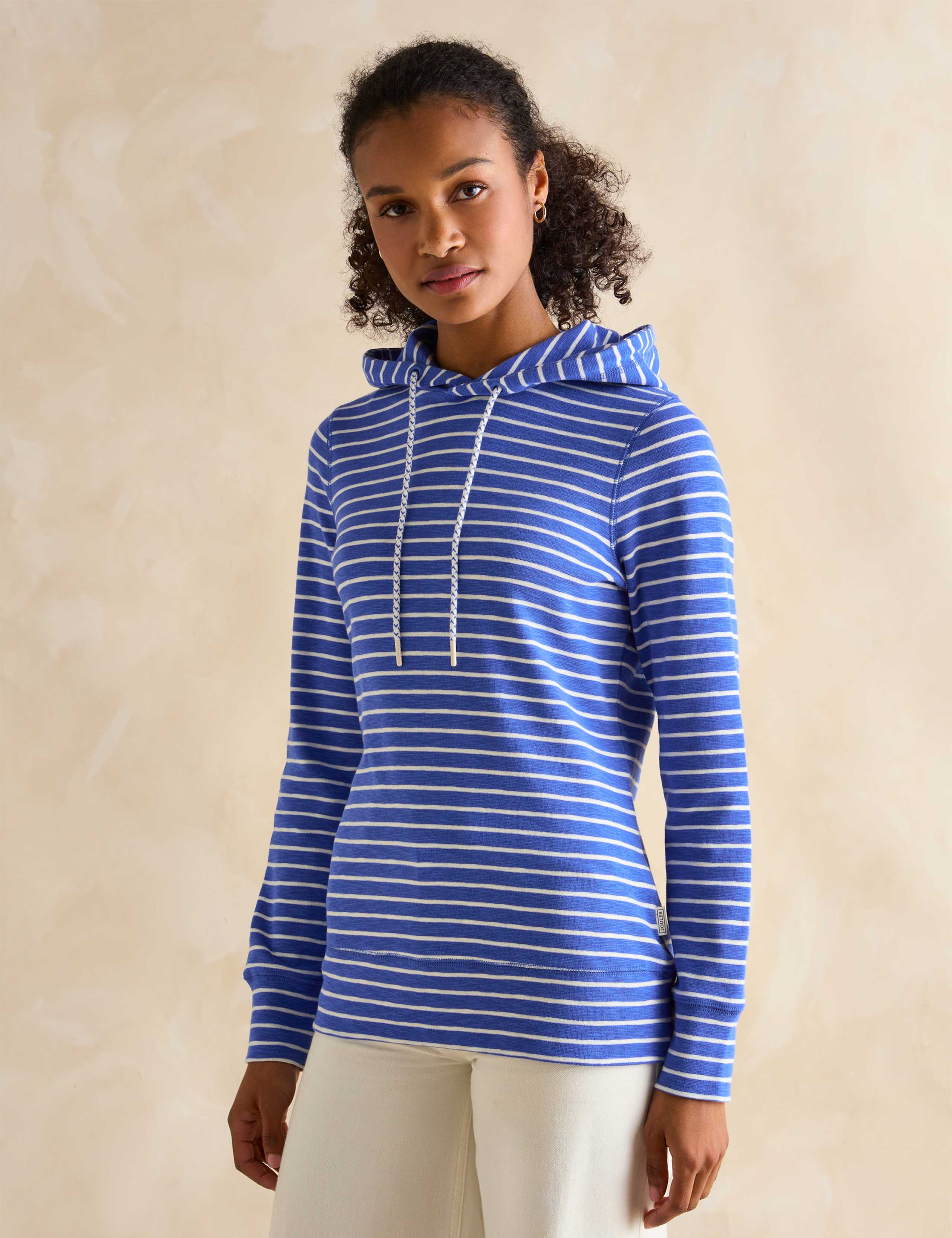 Cotton Rich Striped Hoodie