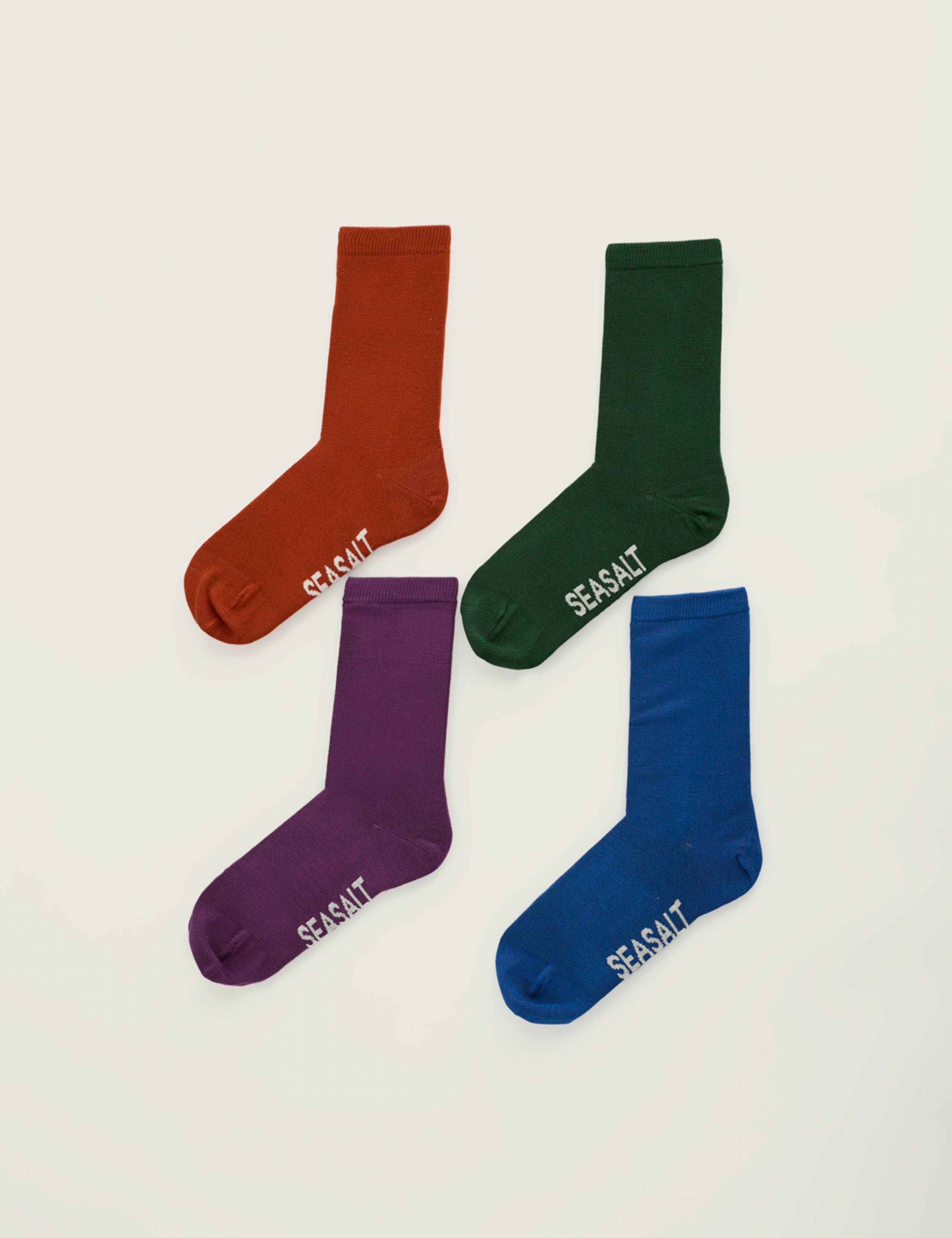 4 Pack Ankle High Socks