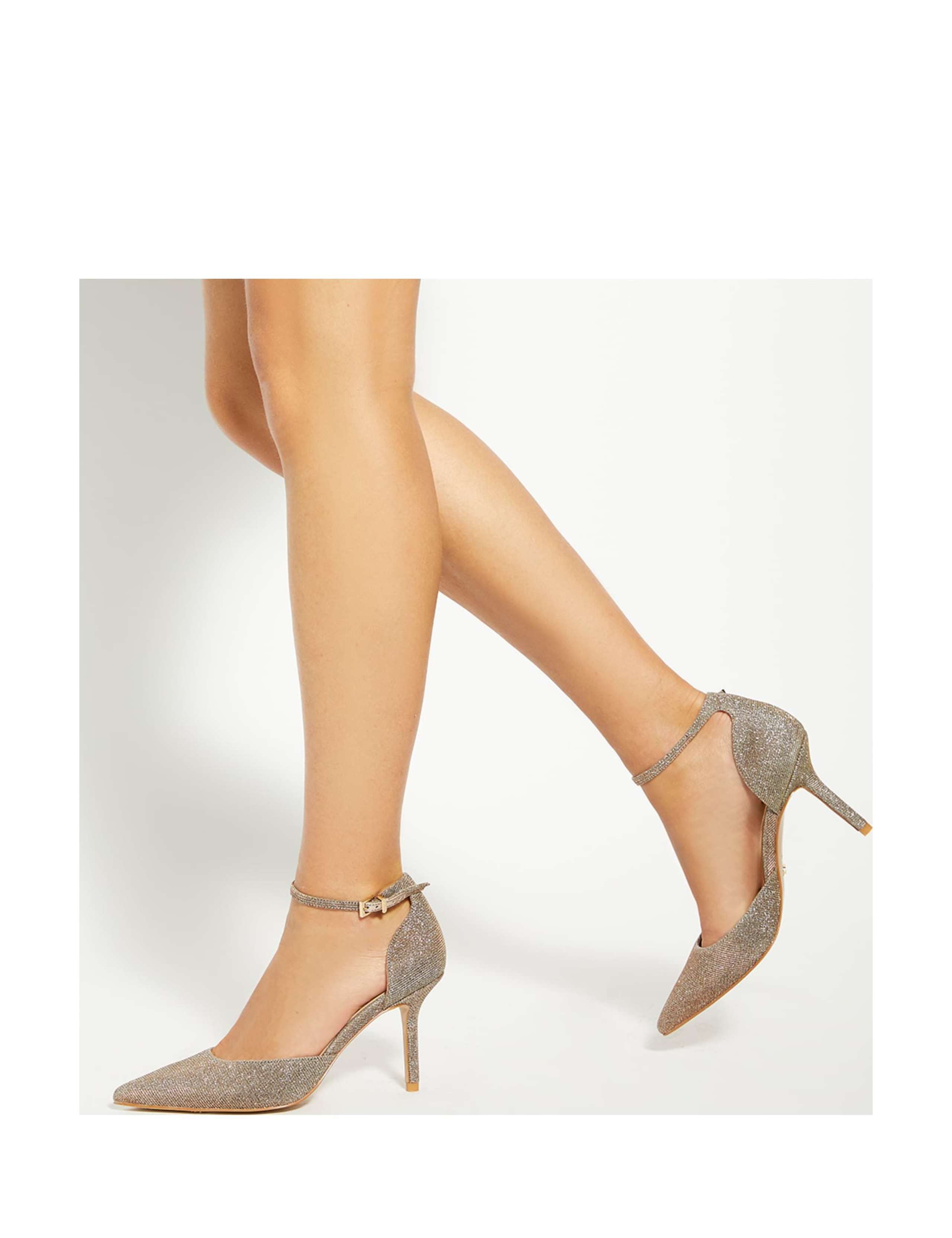 Sparkle Stiletto Heel Court Shoes