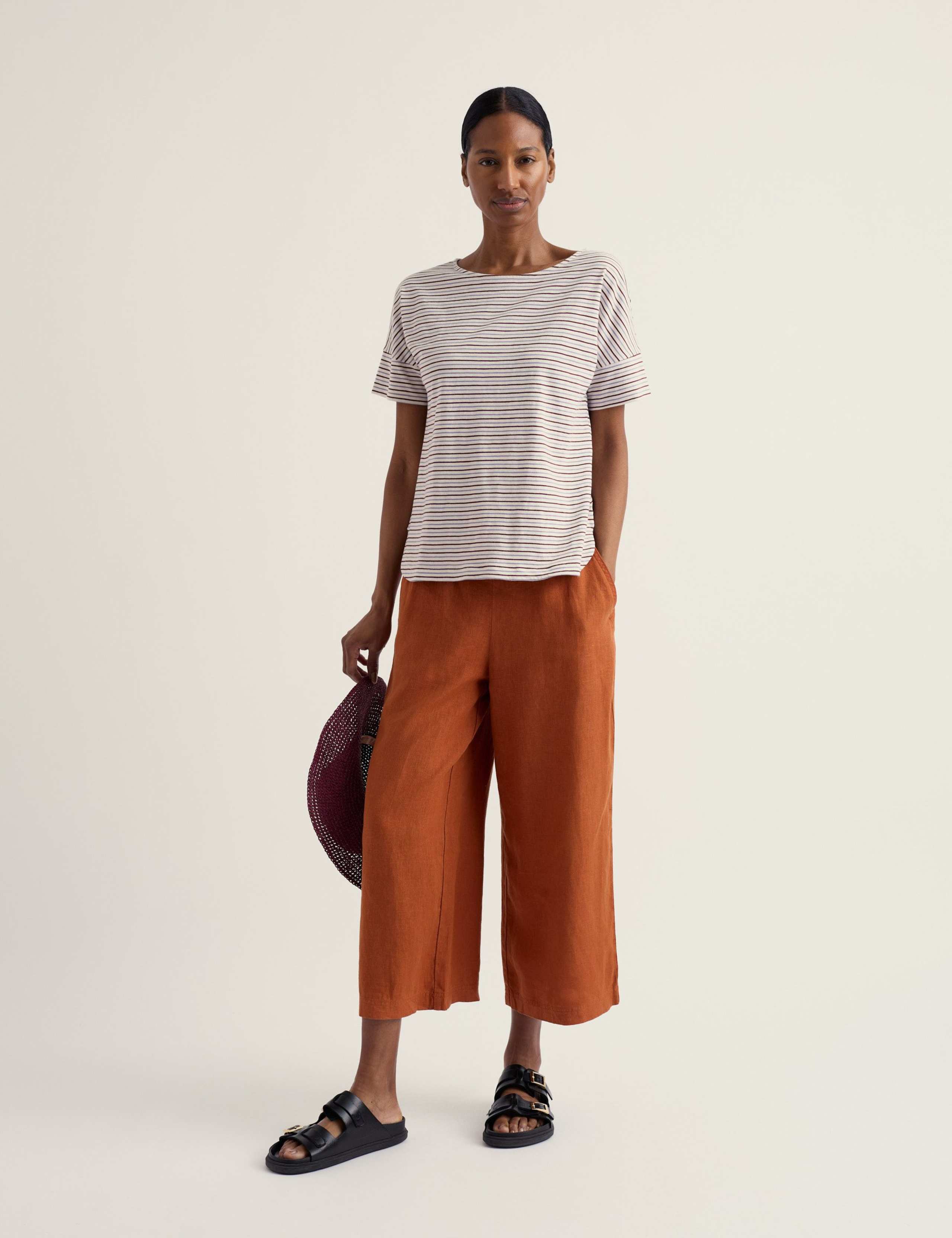 Pure Cotton Striped T-Shirt