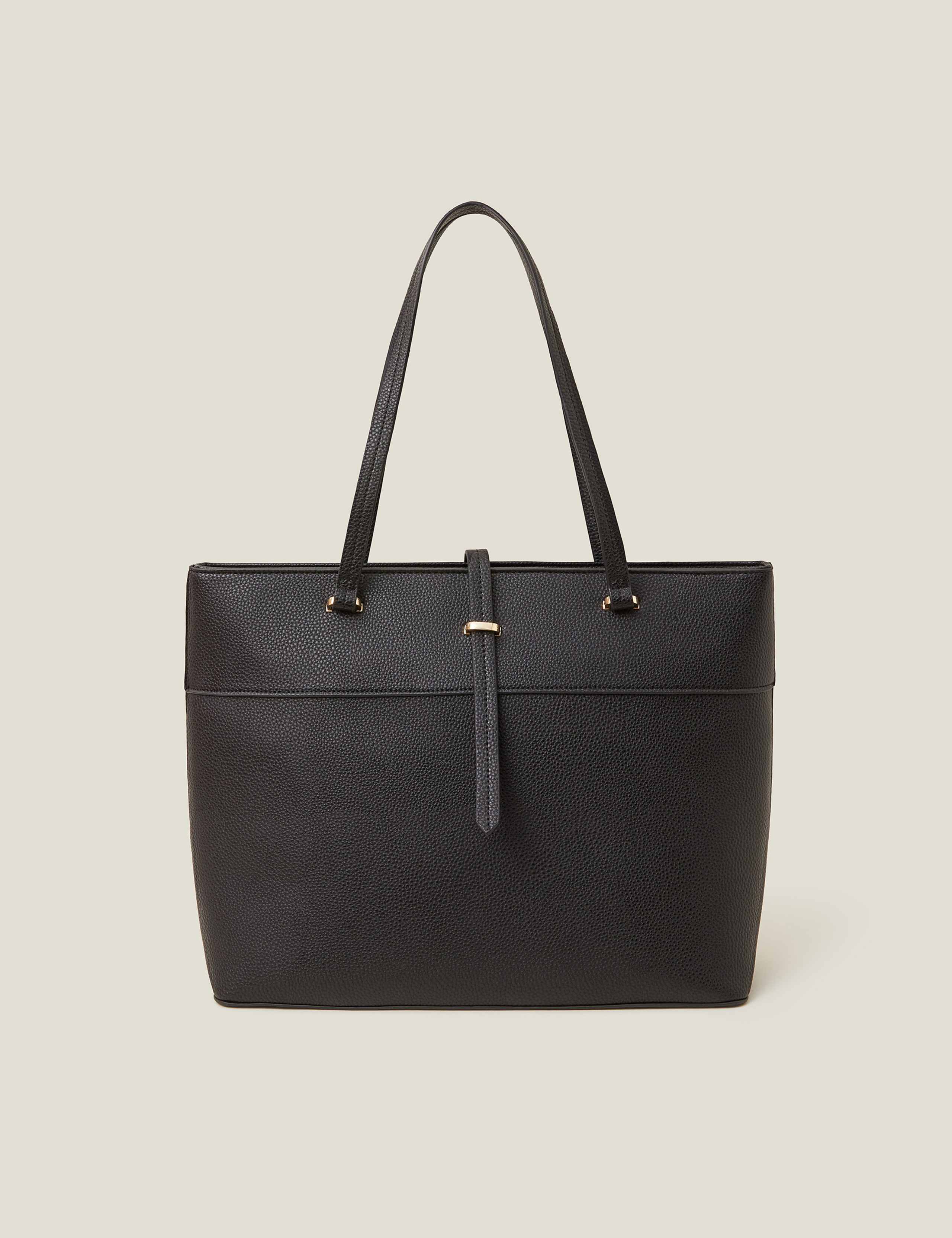 Faux Leather Tote Bag