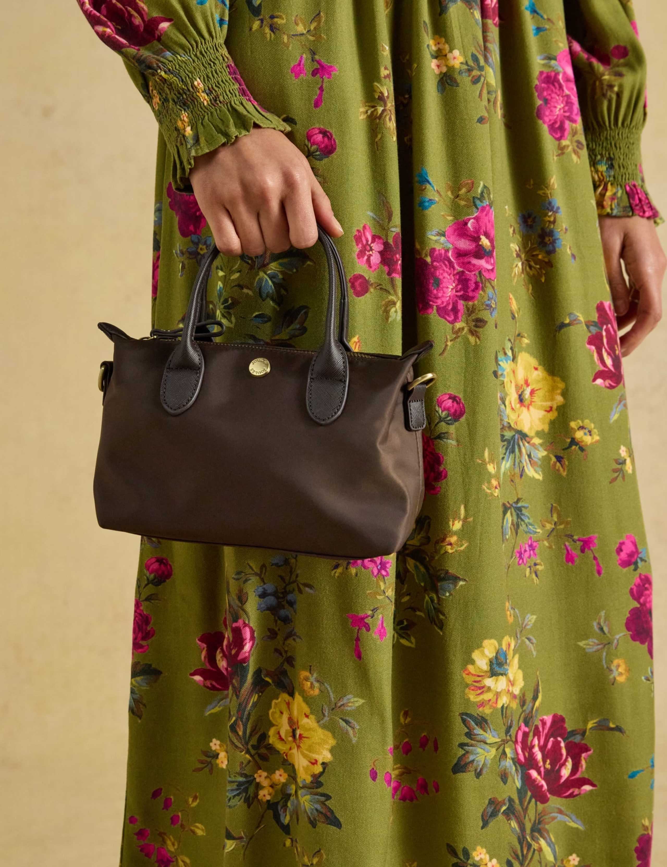 Woven Top Handle Cross Body Bag