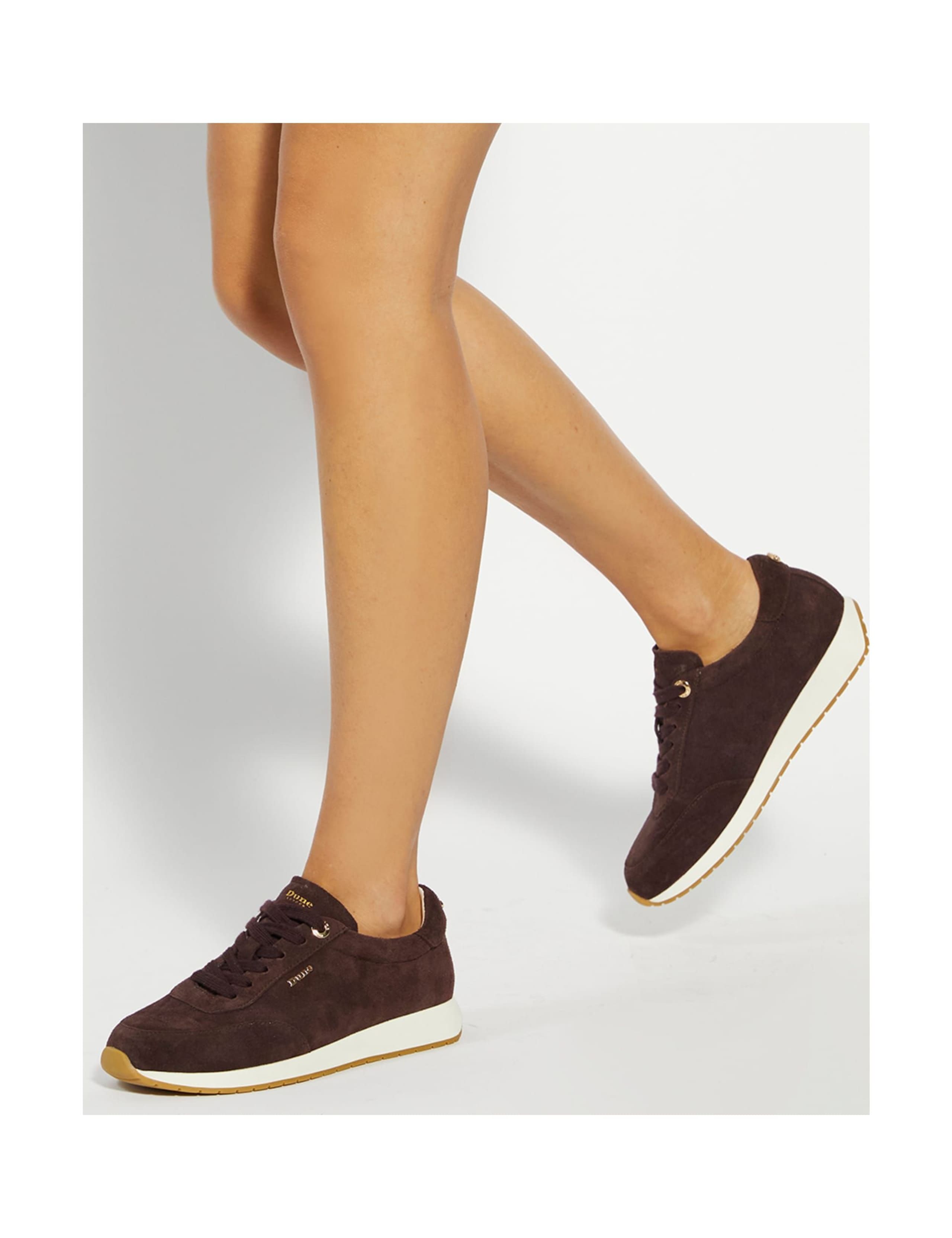 Suede Lace Up Trainers
