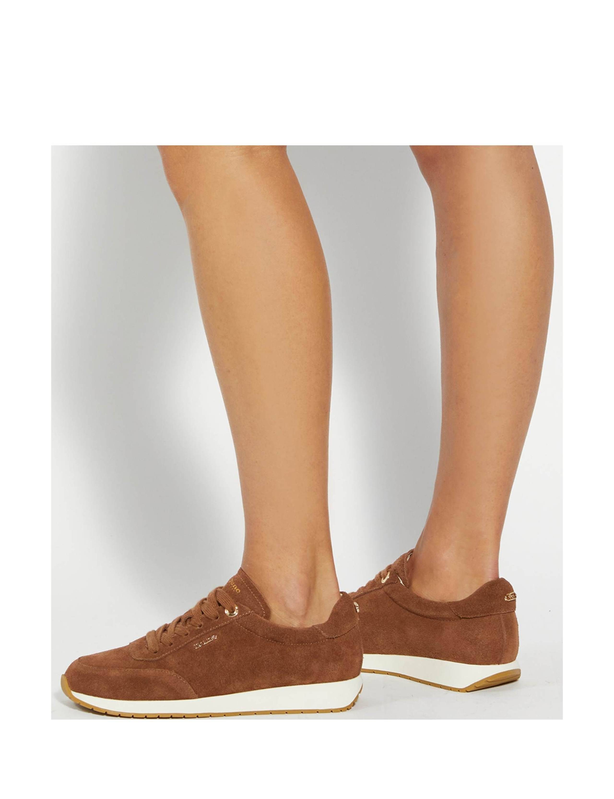 Suede Lace Up Trainers