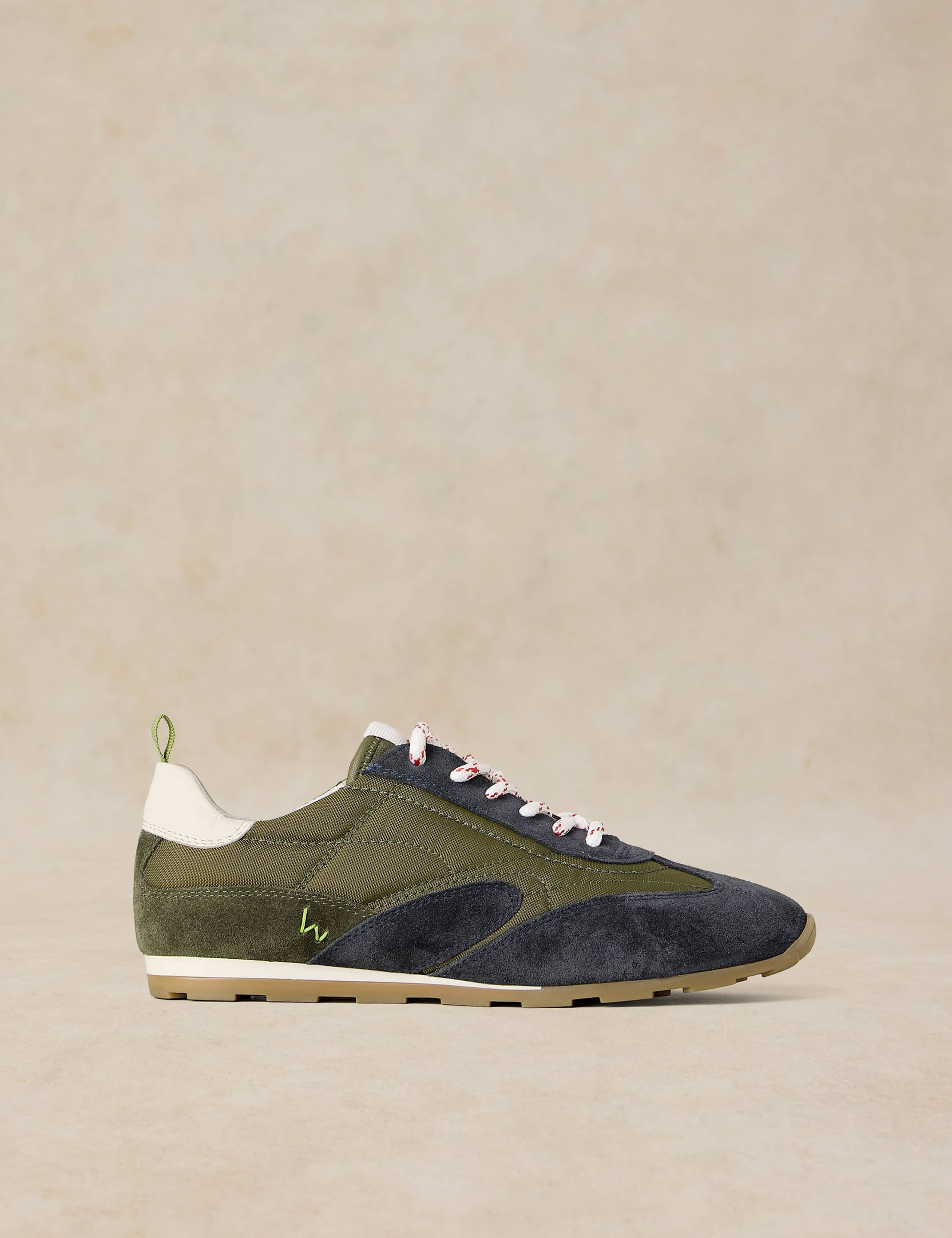 Leather Lace Up Trainers