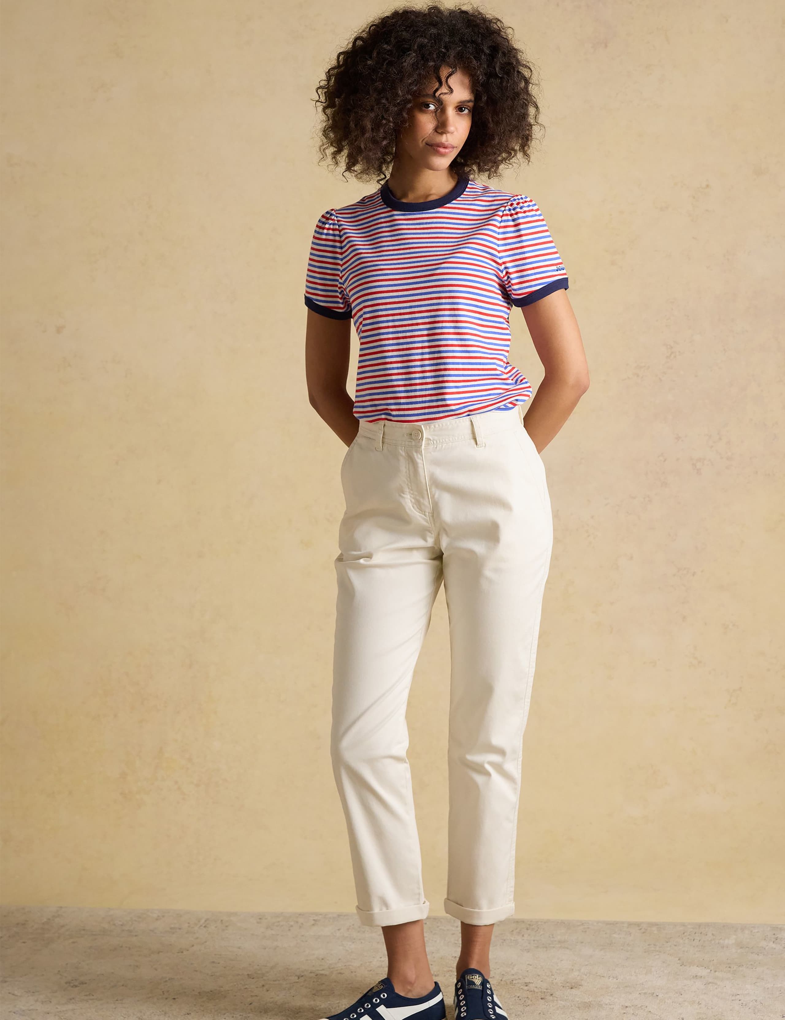 Cotton Rich Brushed Straight Leg Chinos