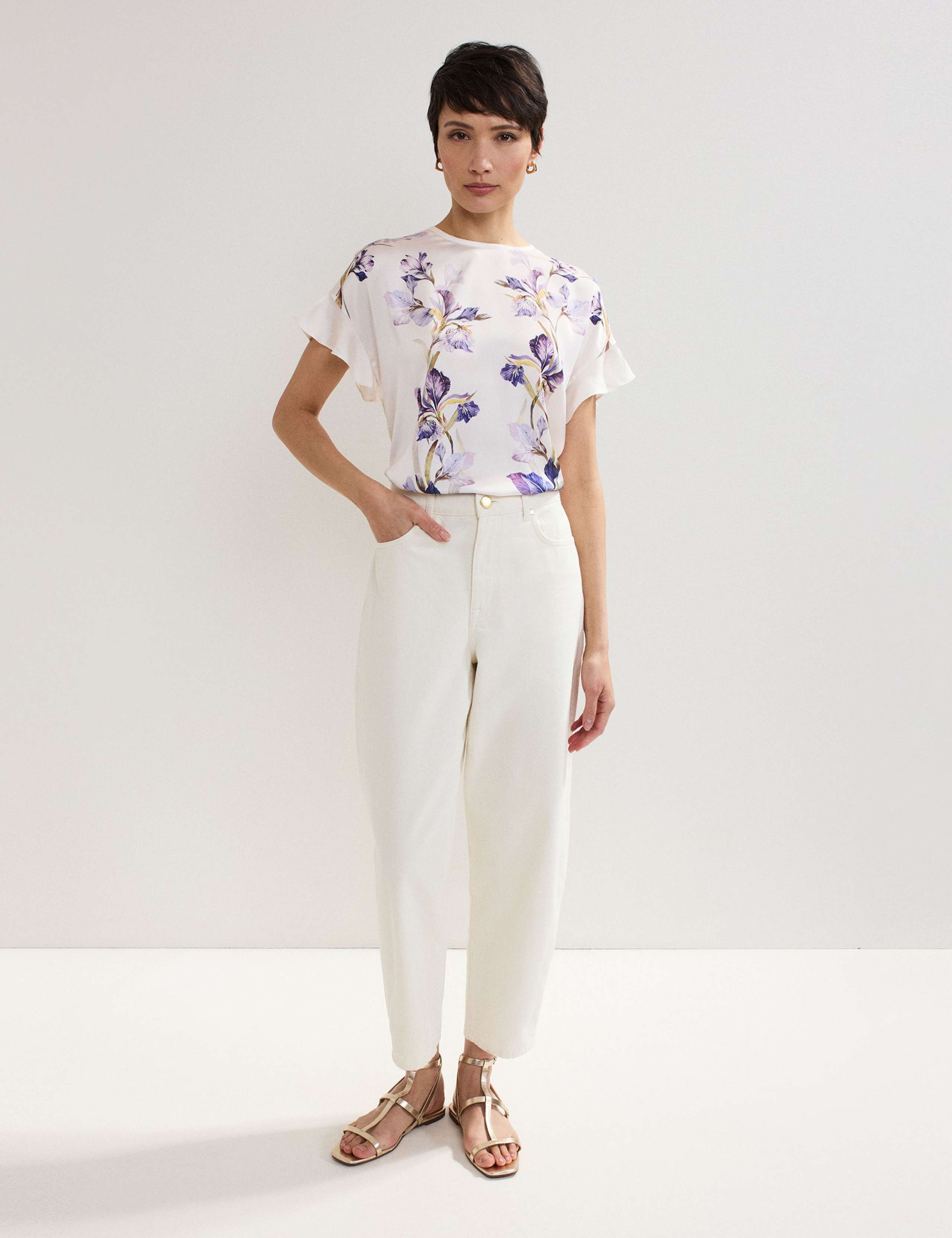 Floral Crew Neck Top