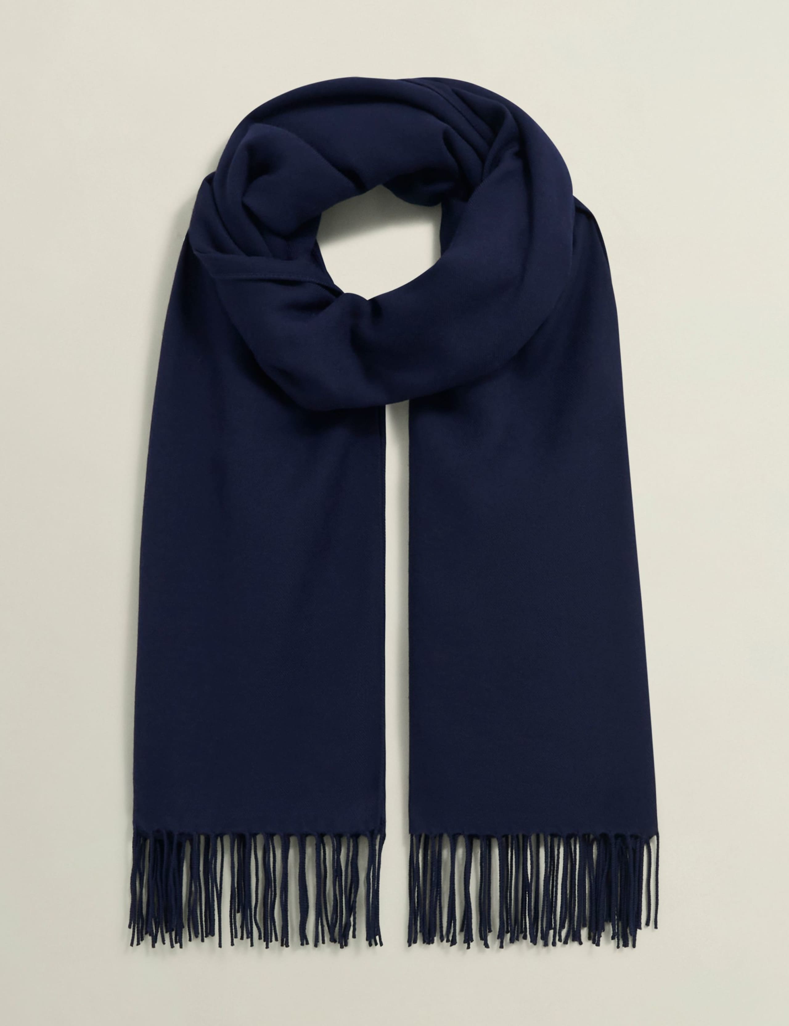 Textured Fringed Scarf