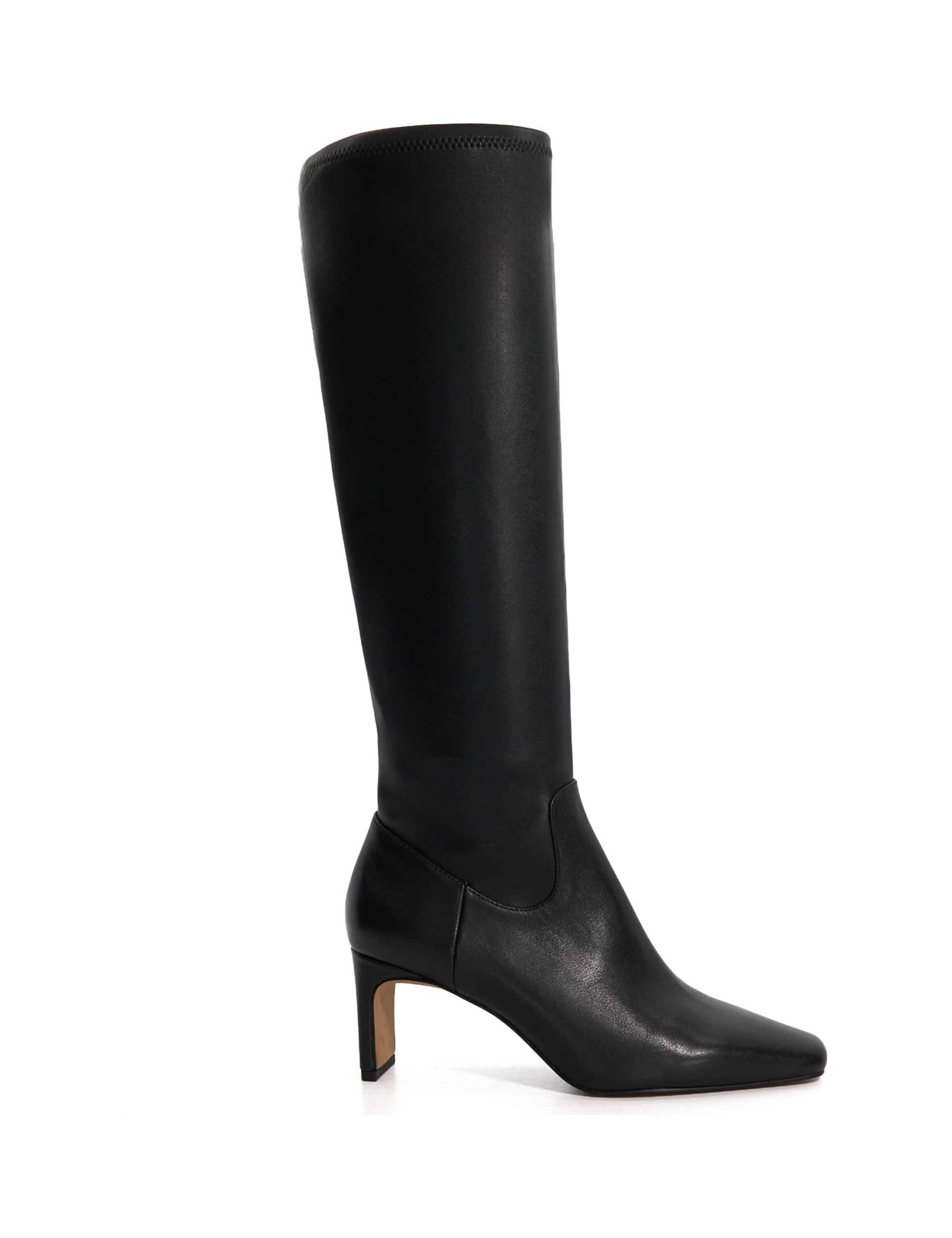 Leather Stiletto Heel Knee High Boots