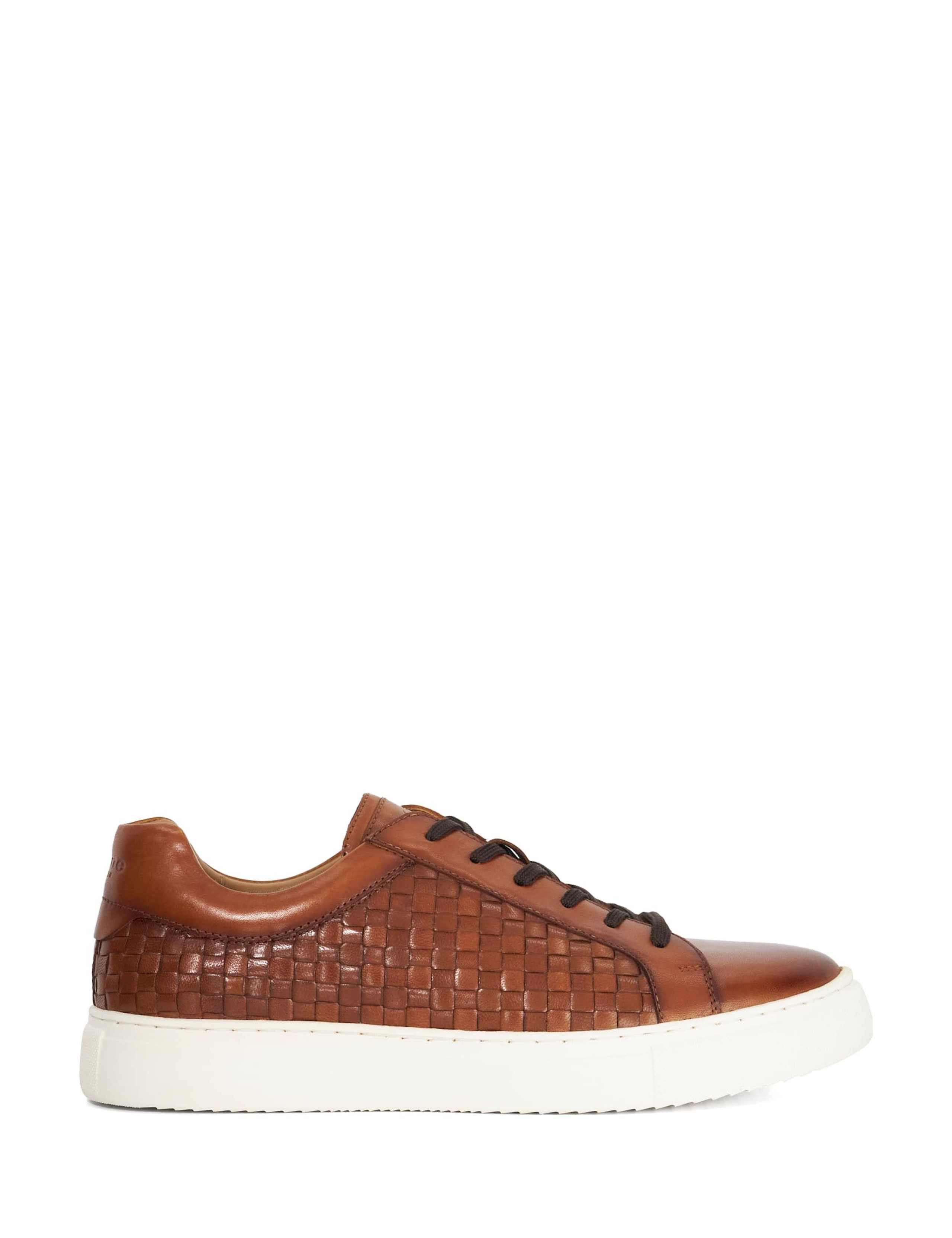Leather Lace Up Trainers