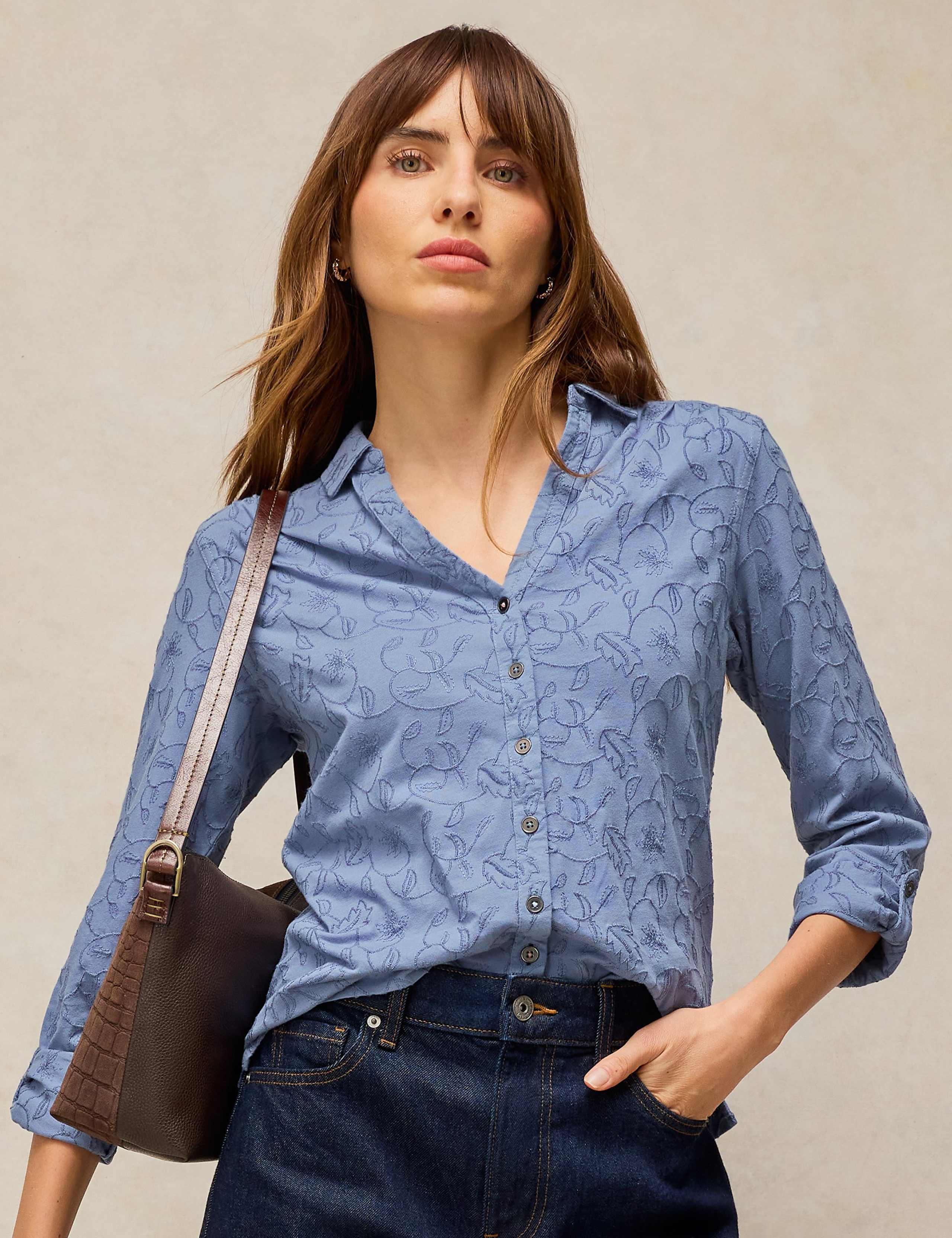 Pure Cotton Printed Collared Shirt