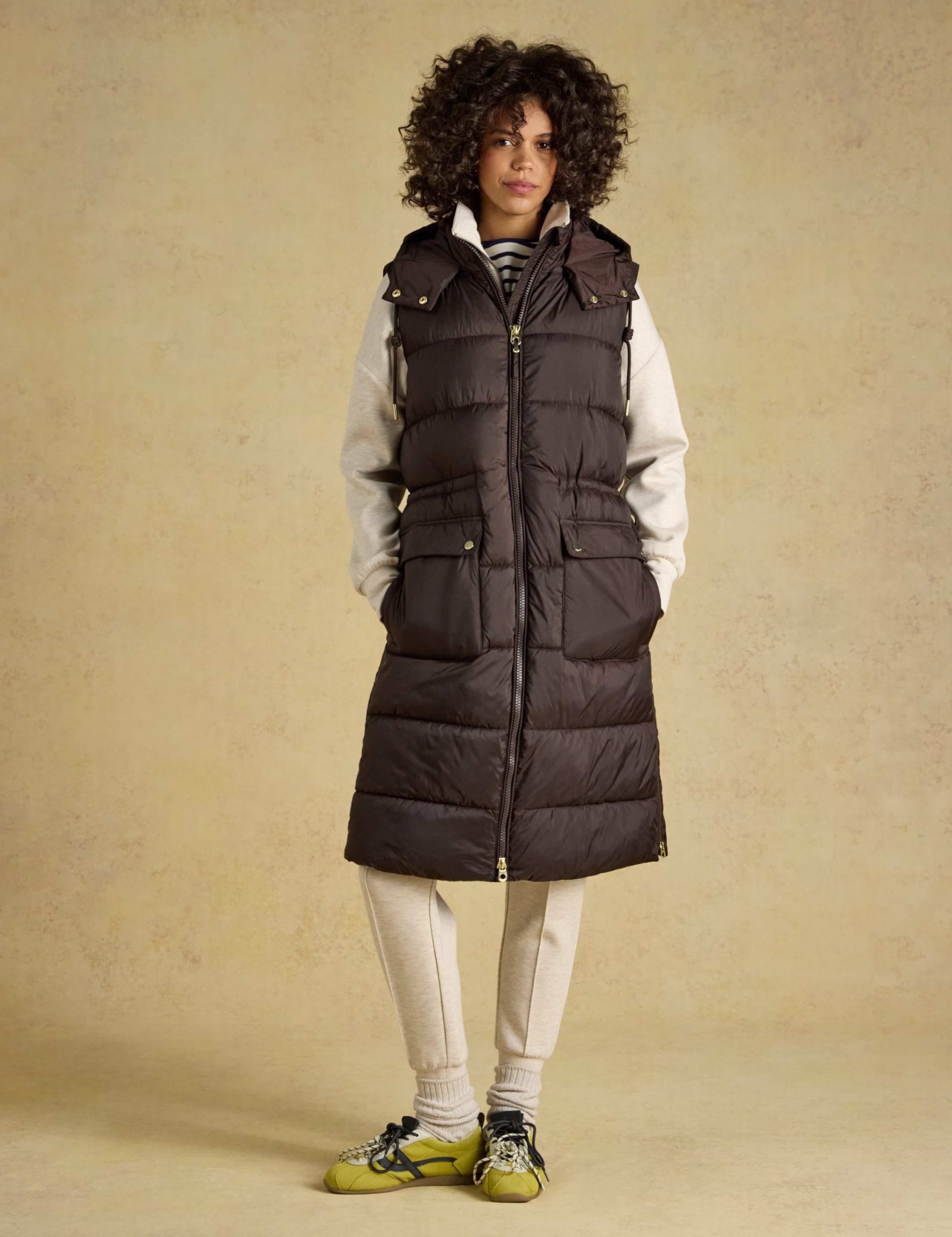 Showerproof Padded Longline Gilet