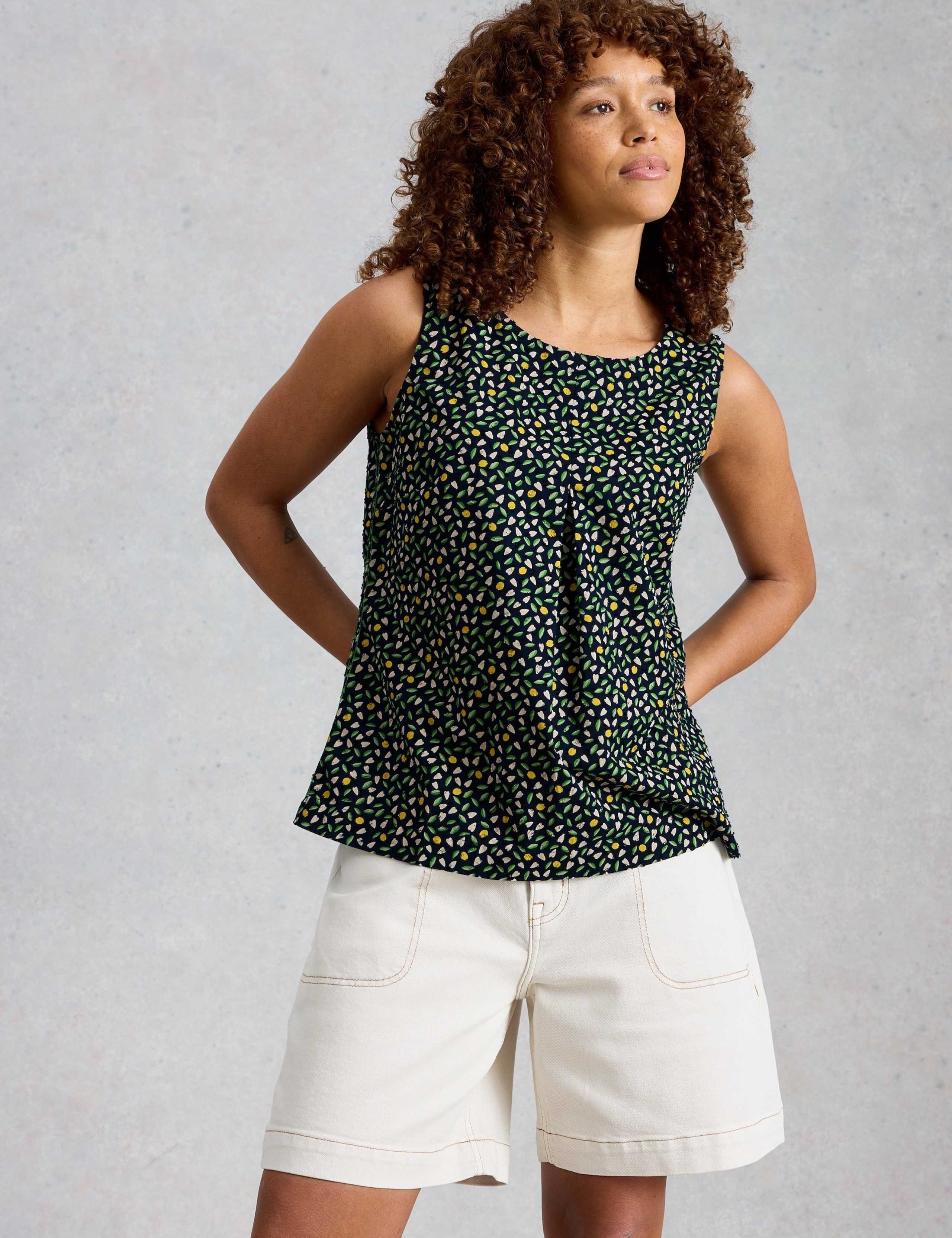 Pure Cotton Floral Vest