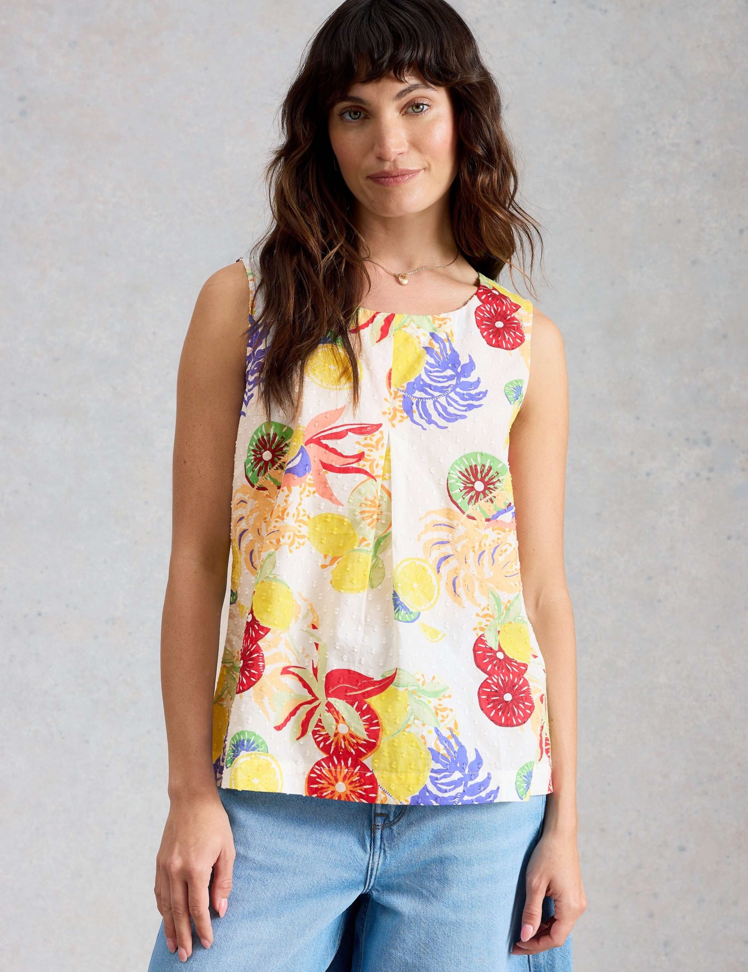 Pure Cotton Floral Vest