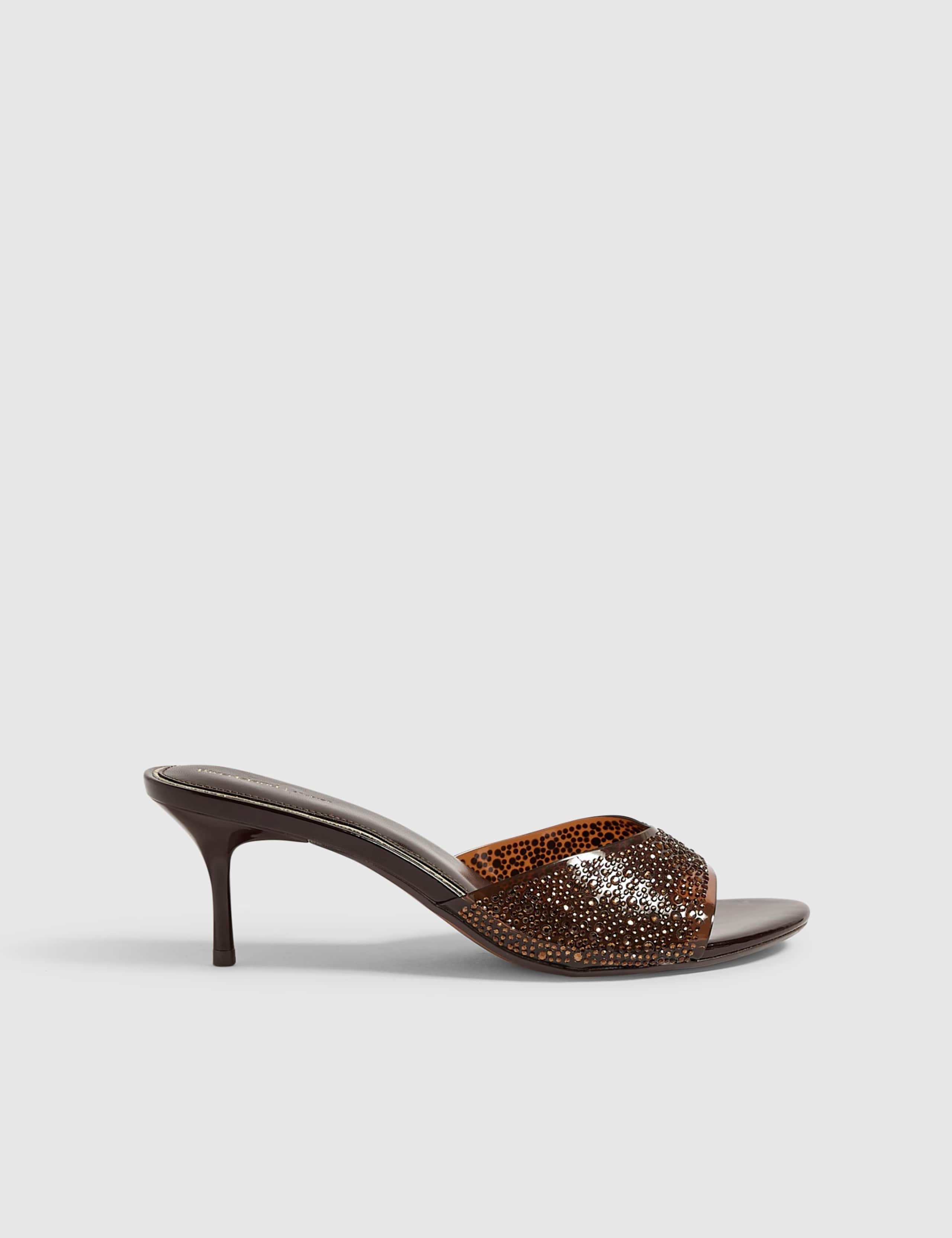 Faux Leather Mules