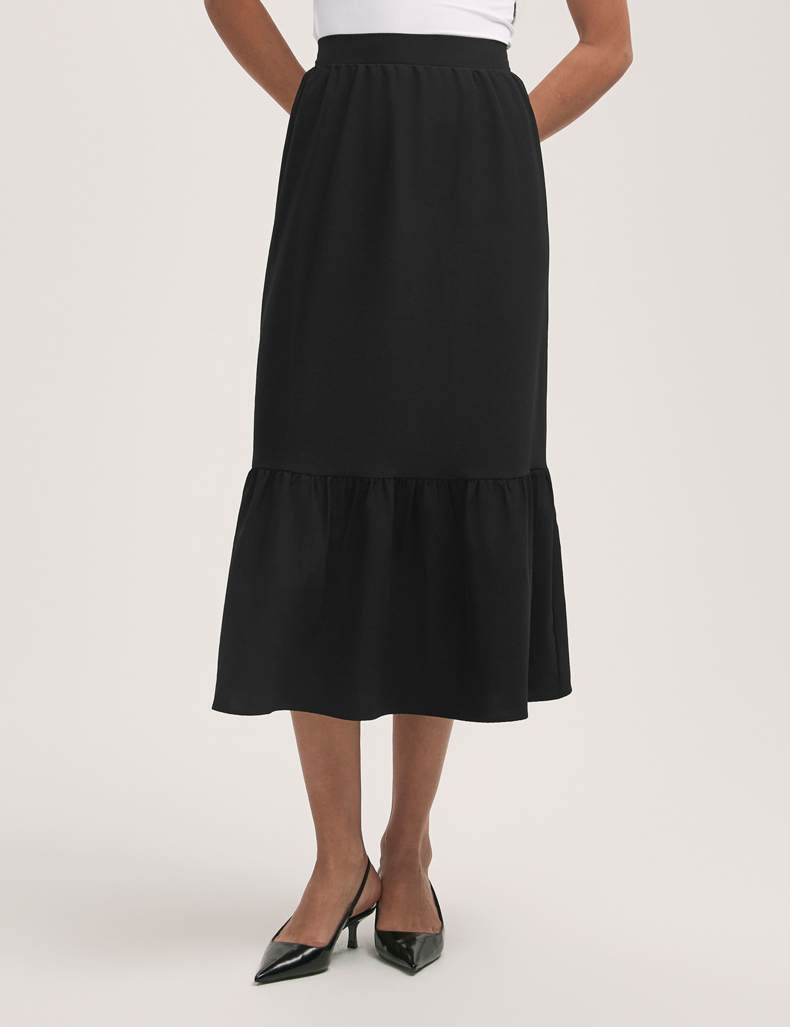 Midi Tiered Skirt