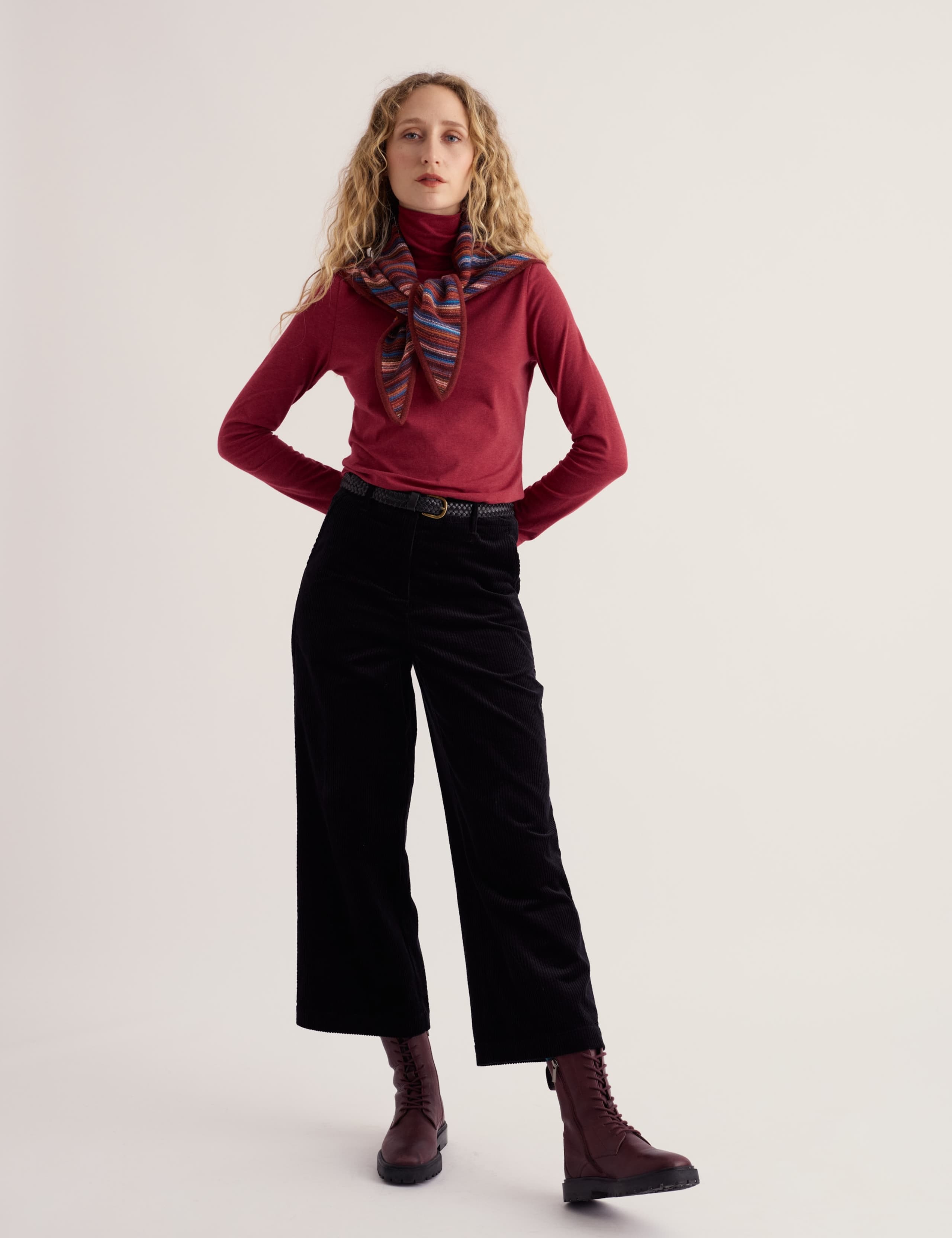Cotton Rich Roll Neck Top
