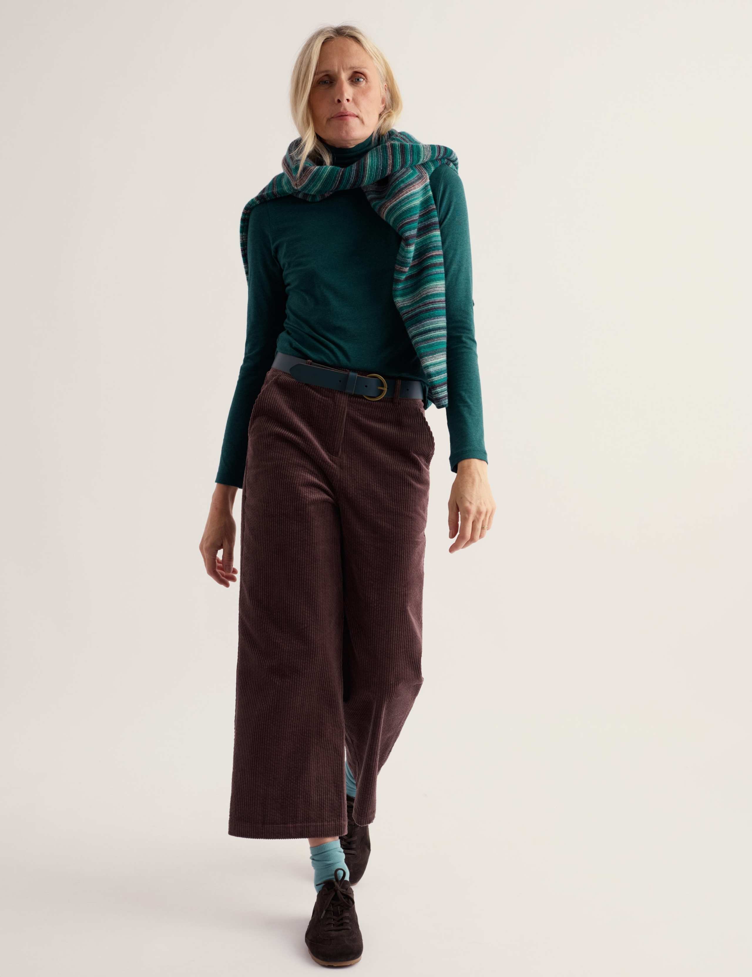 Cotton Rich Roll Neck Top