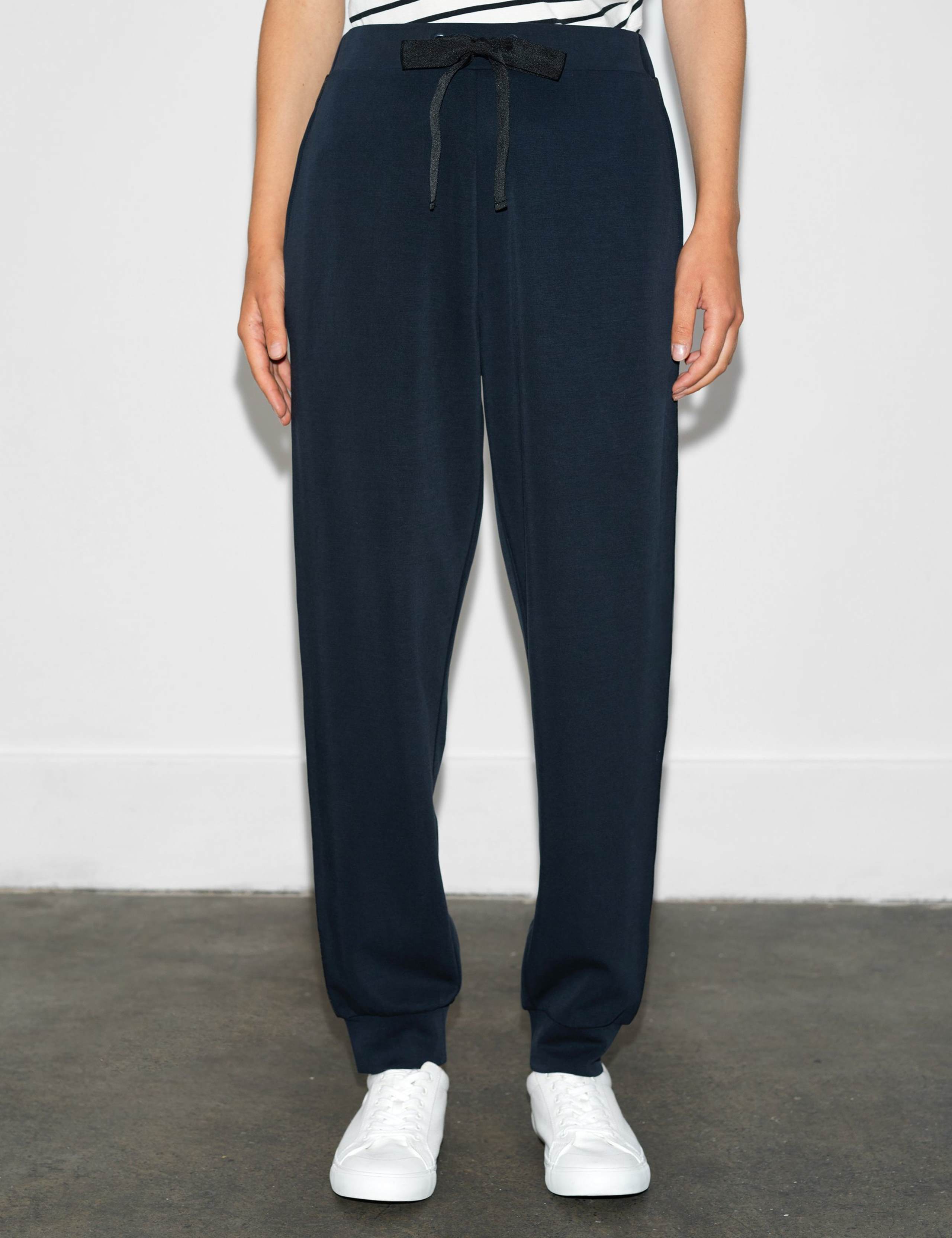 Tie Waist Side Stripe Trousers
