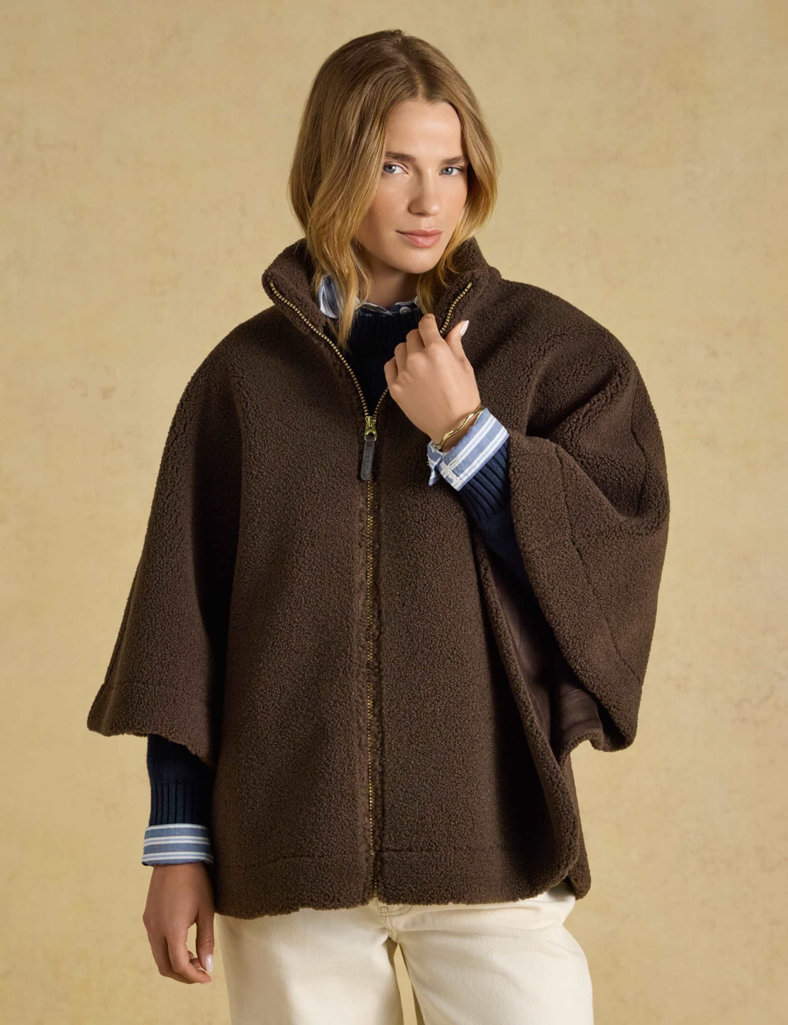 Borg Funnel Neck Jacket
