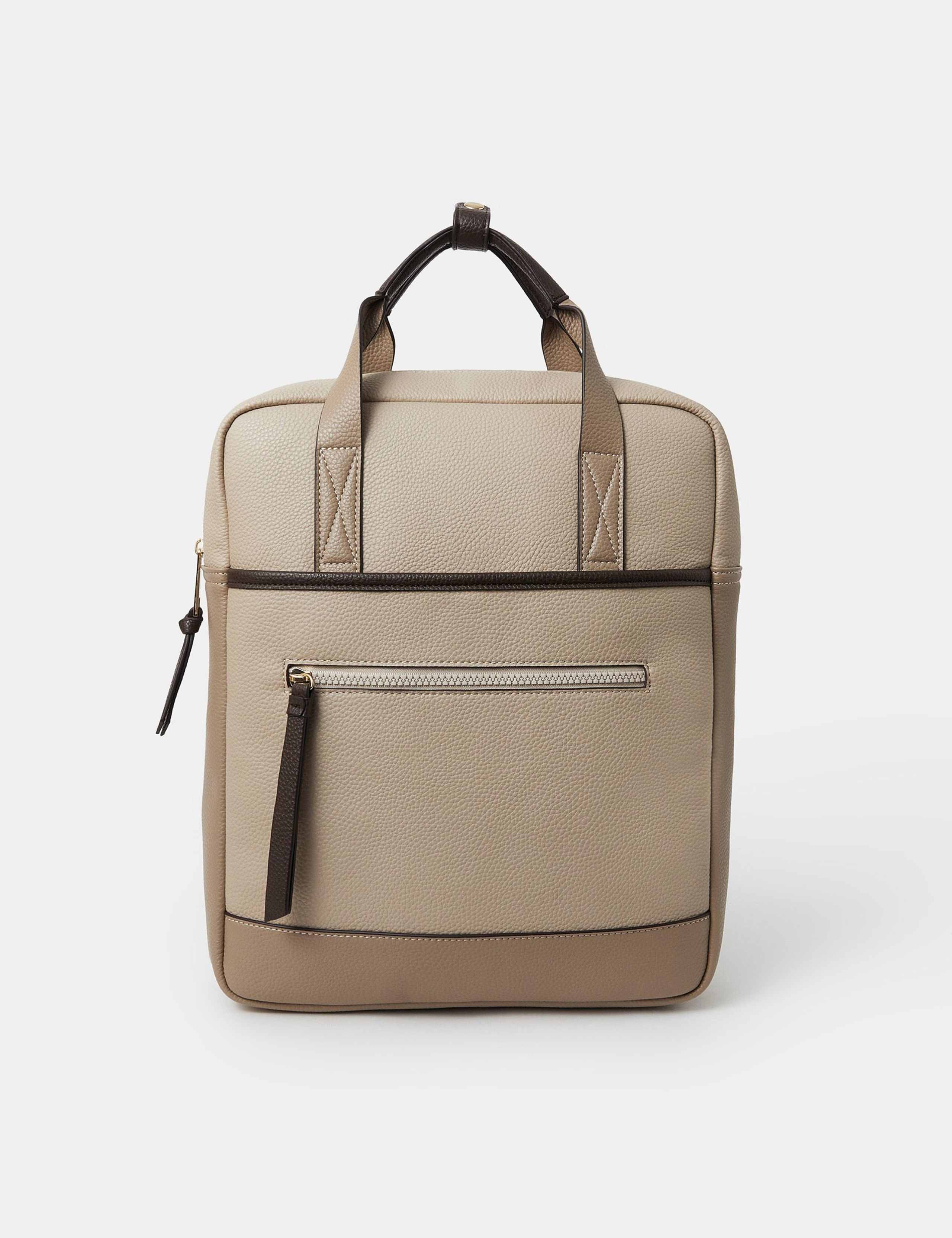 Faux Leather Backpack