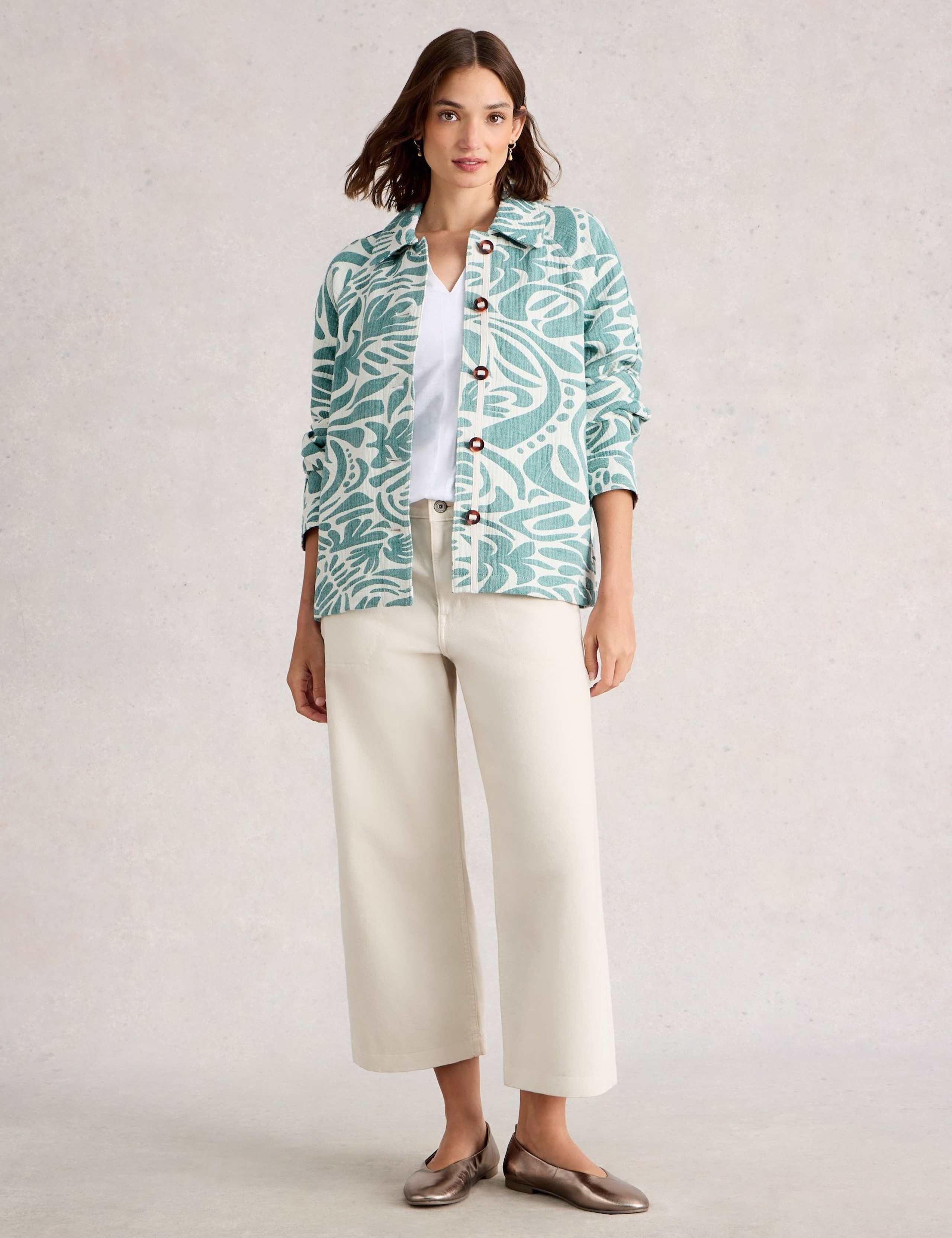 Floral Jacquard Jacket