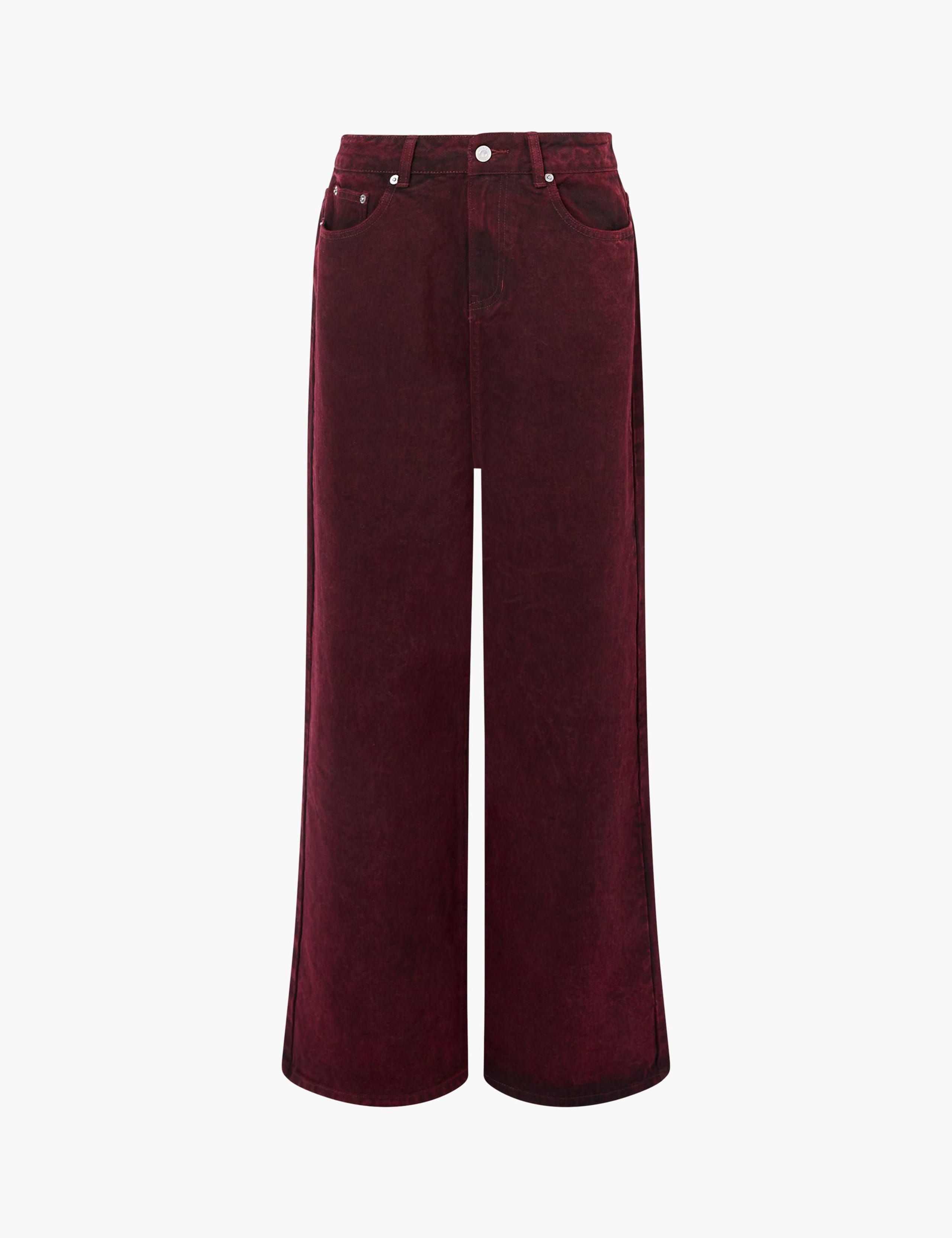 Mid Rise Straight Leg Jeans