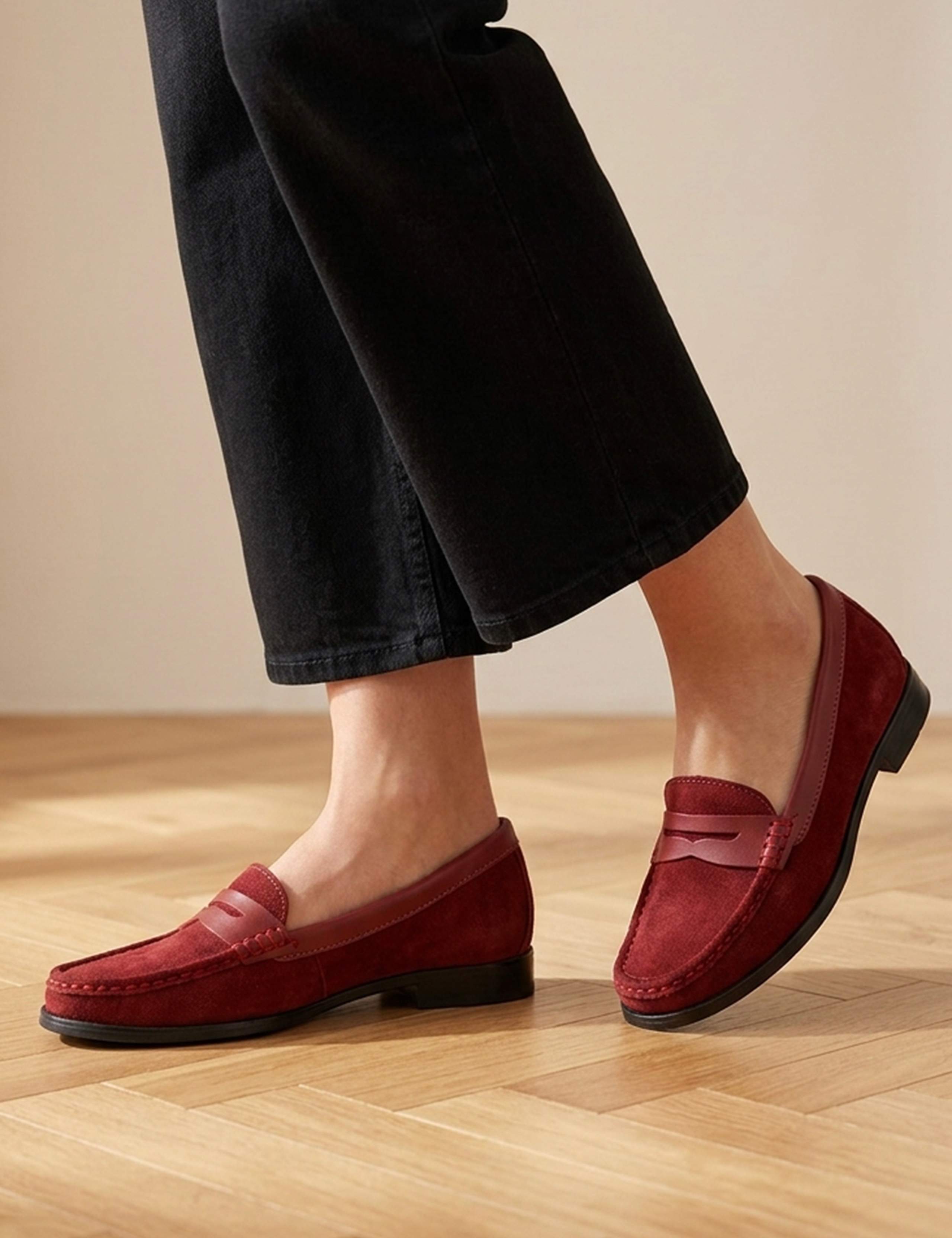 Suede Loafers