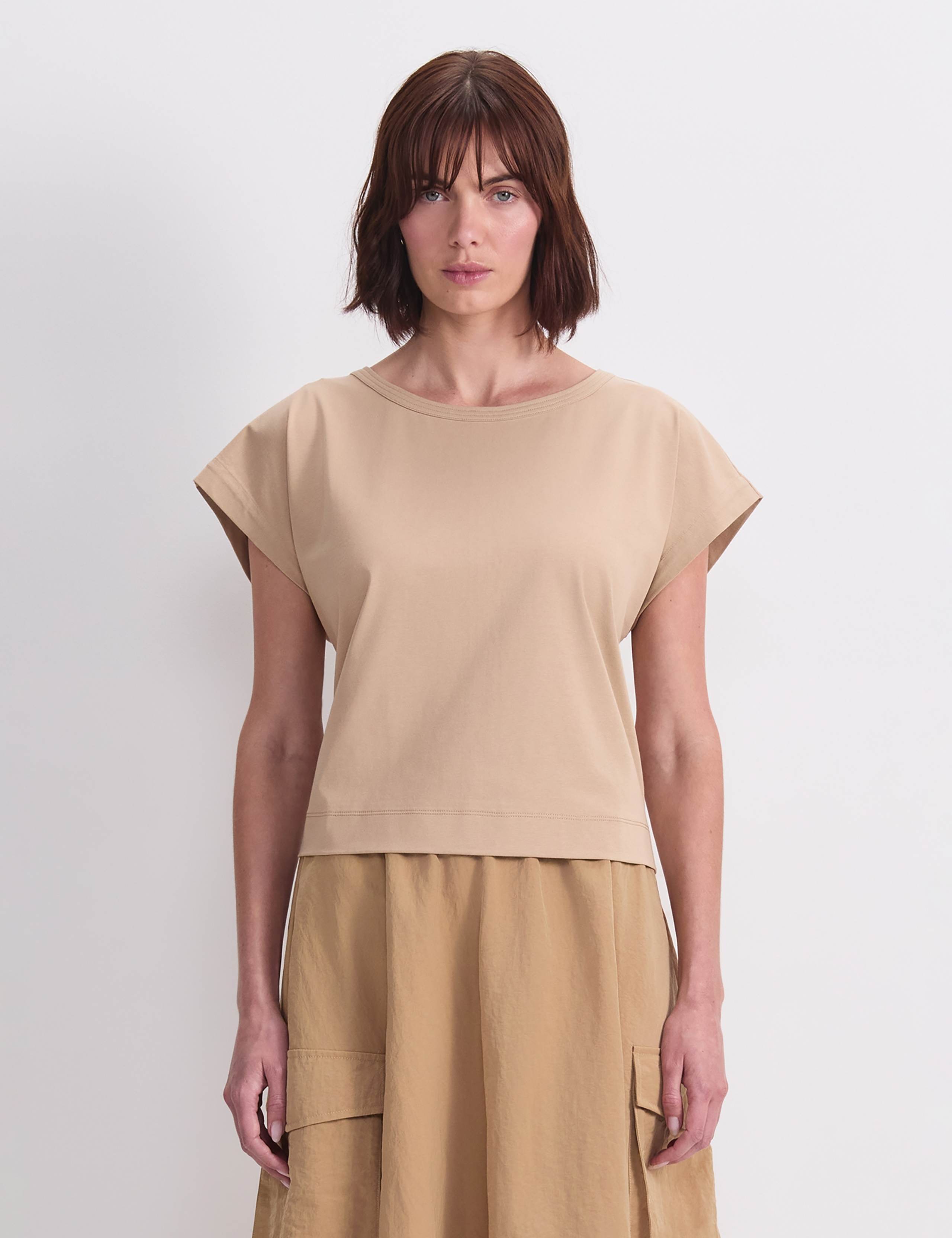 Cotton-Rich Boxy T-Shirt