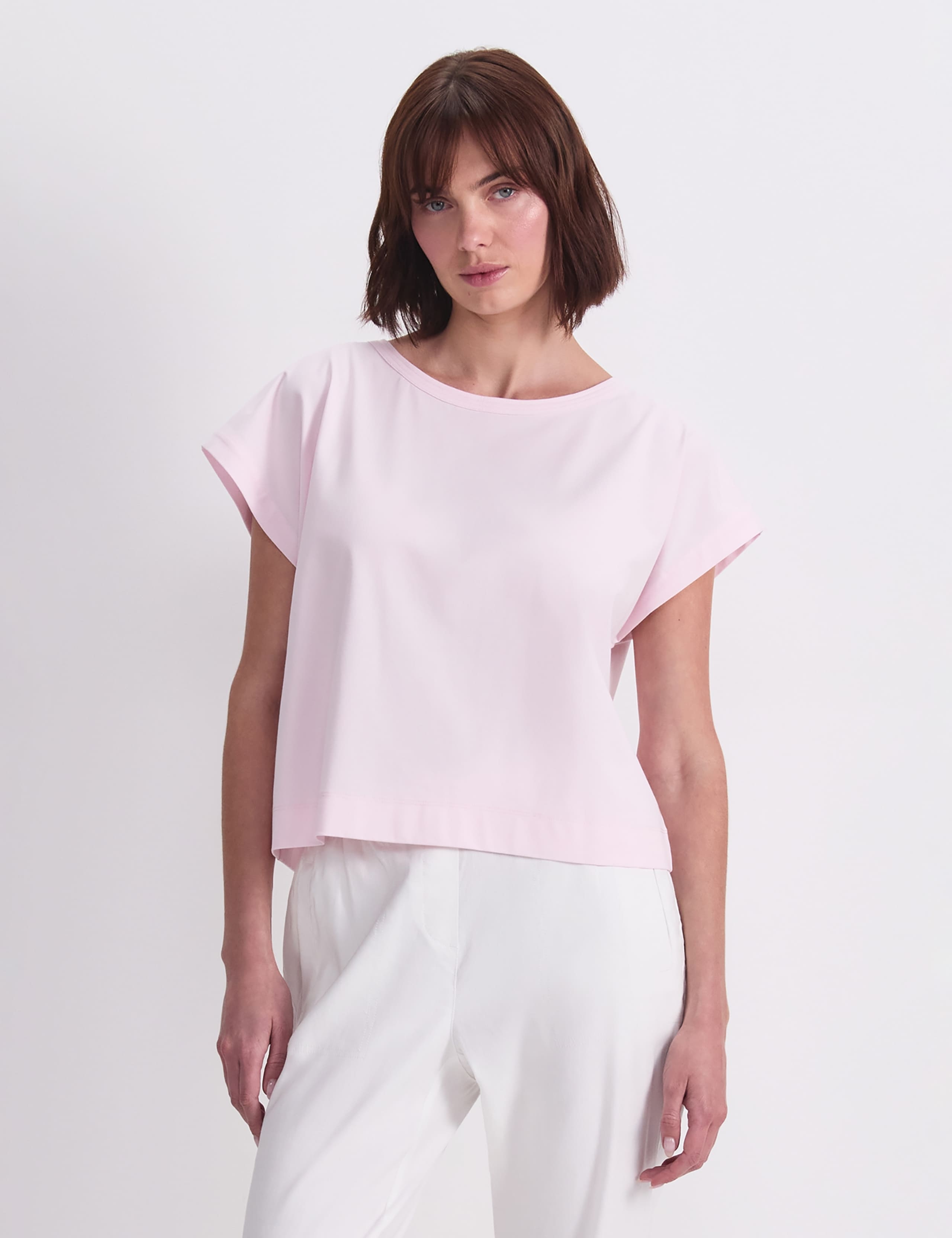 Cotton Rich Cap Sleeve T-Shirt