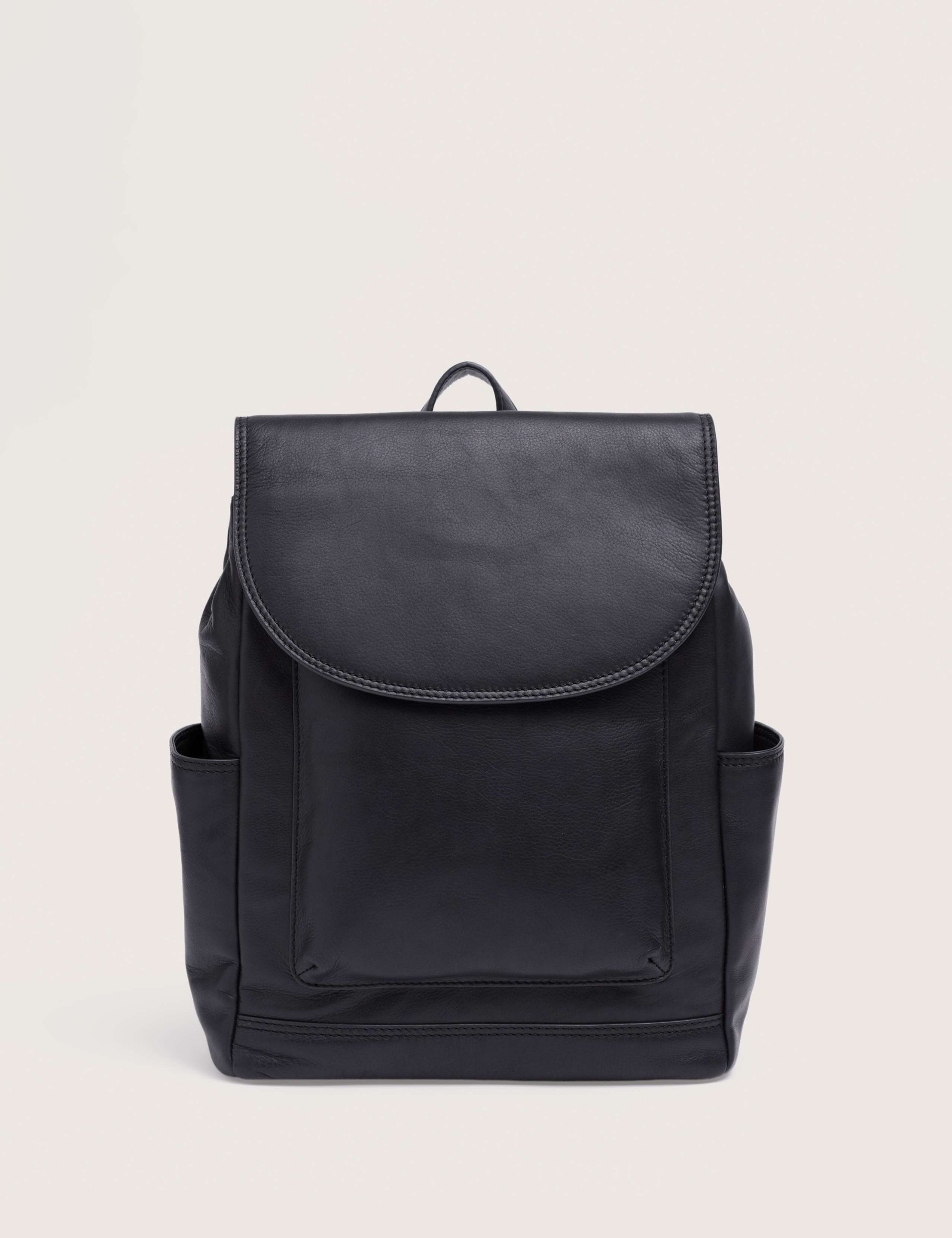 Leather Top Handle Backpack