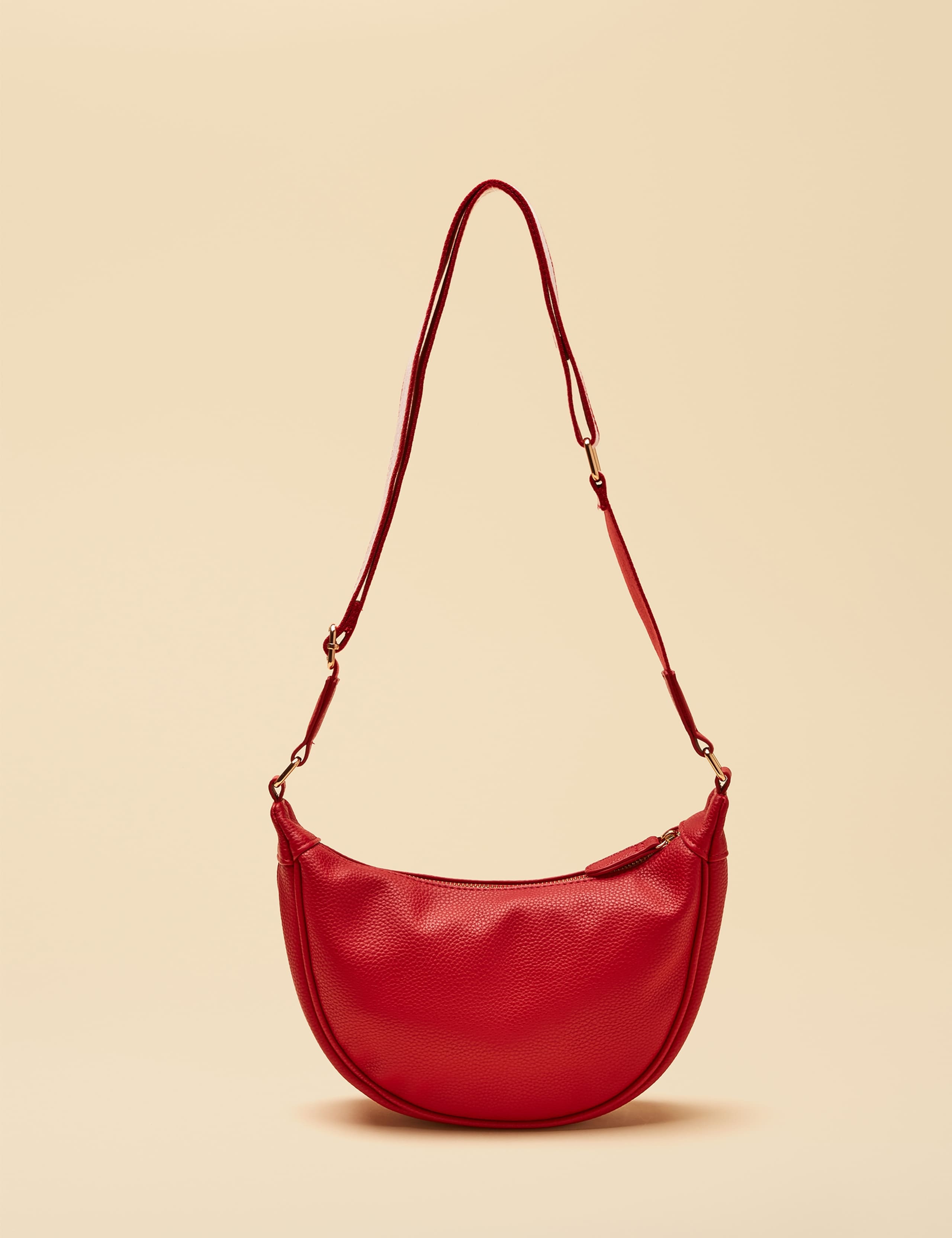 Faux Leather Moon Cross Body Bag