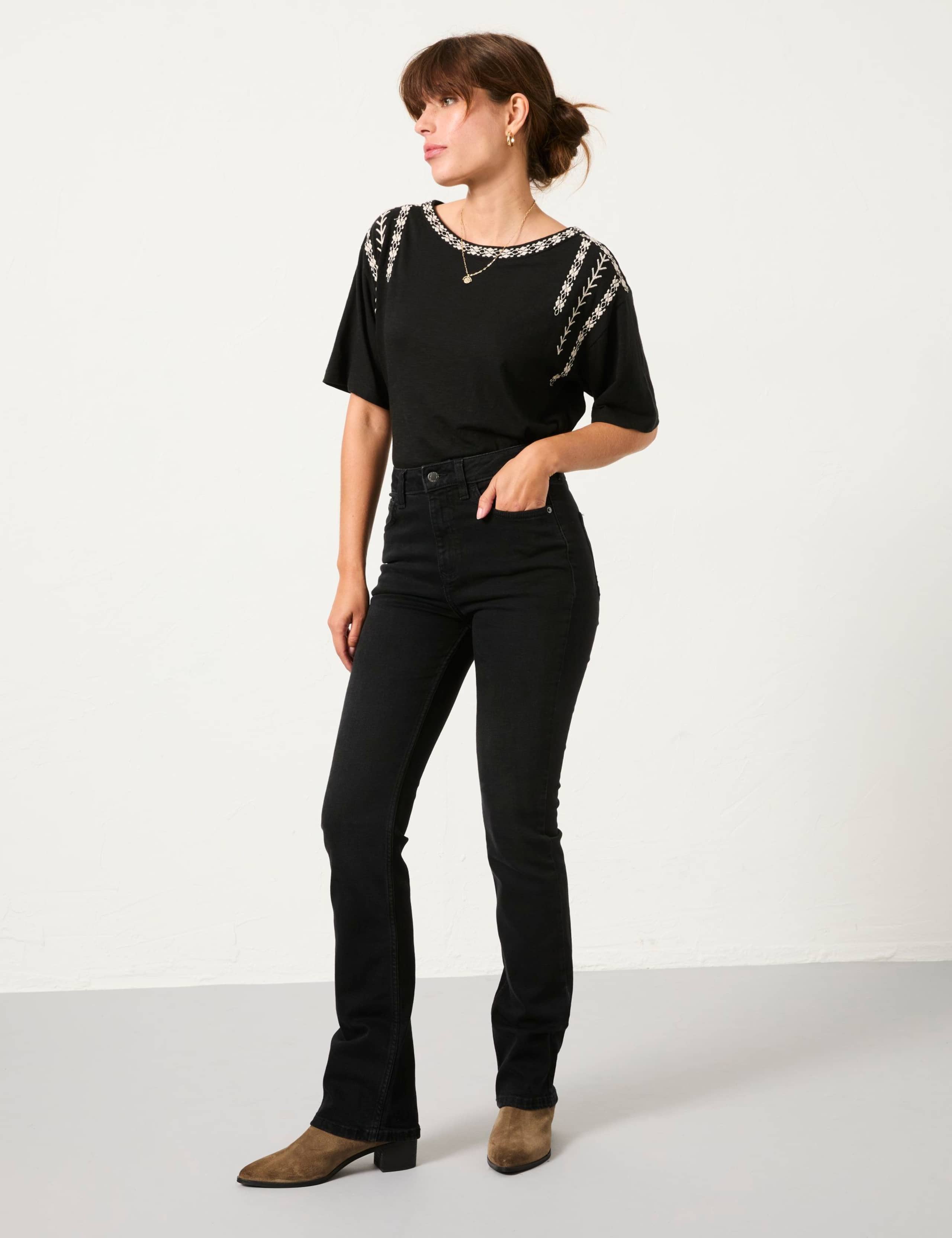 Mid Rise Bootcut Jeans