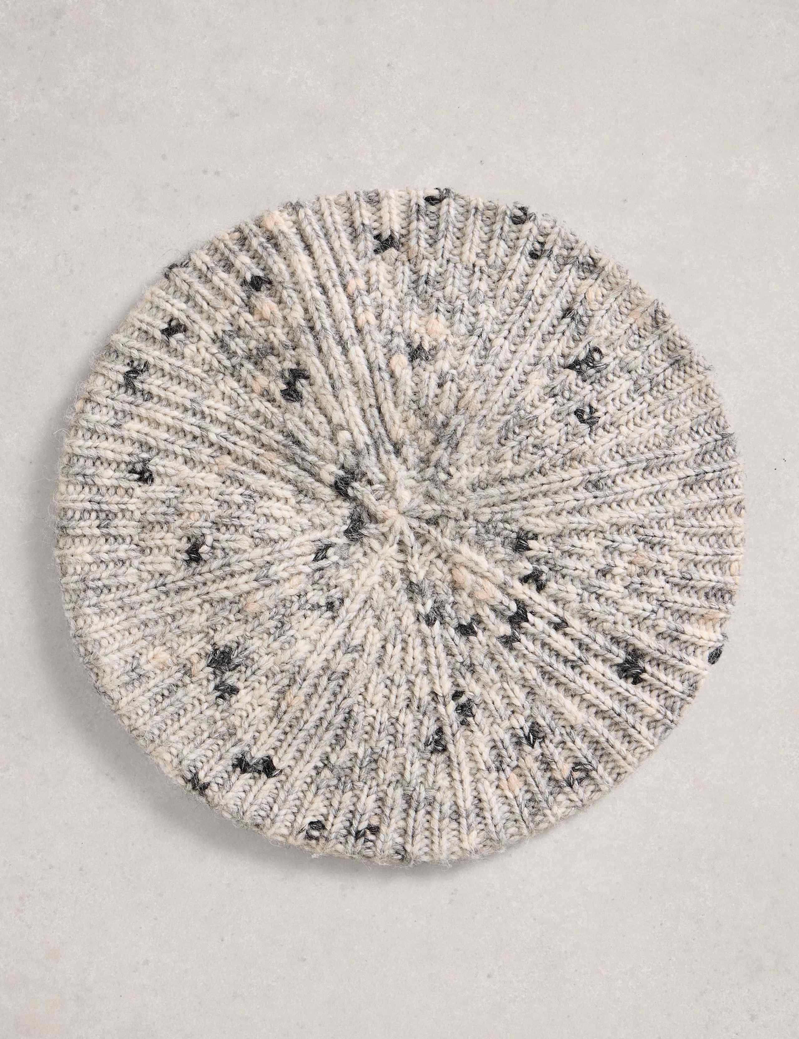 Flecked Knitted Beret