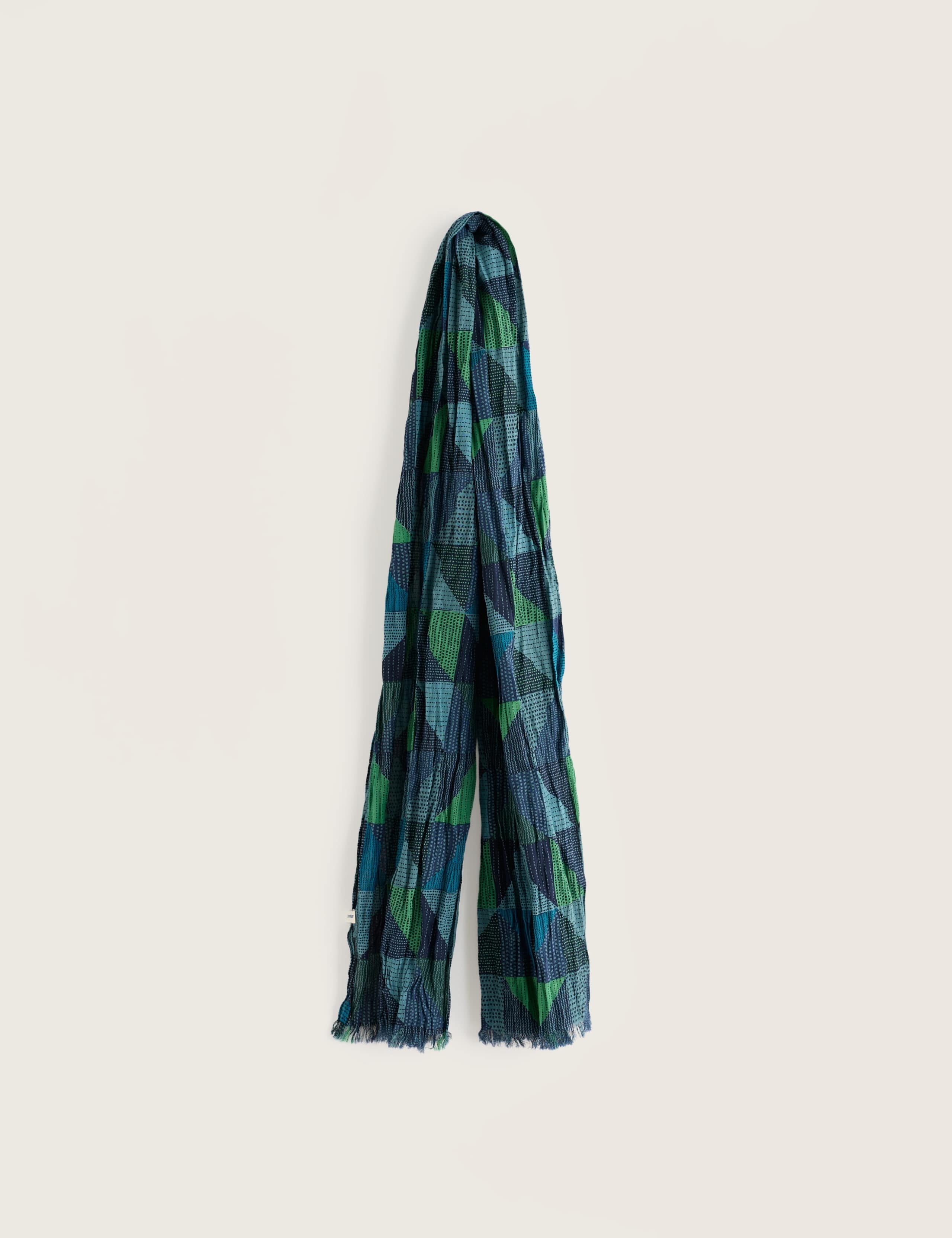 Pure Cotton Geometric Scarf