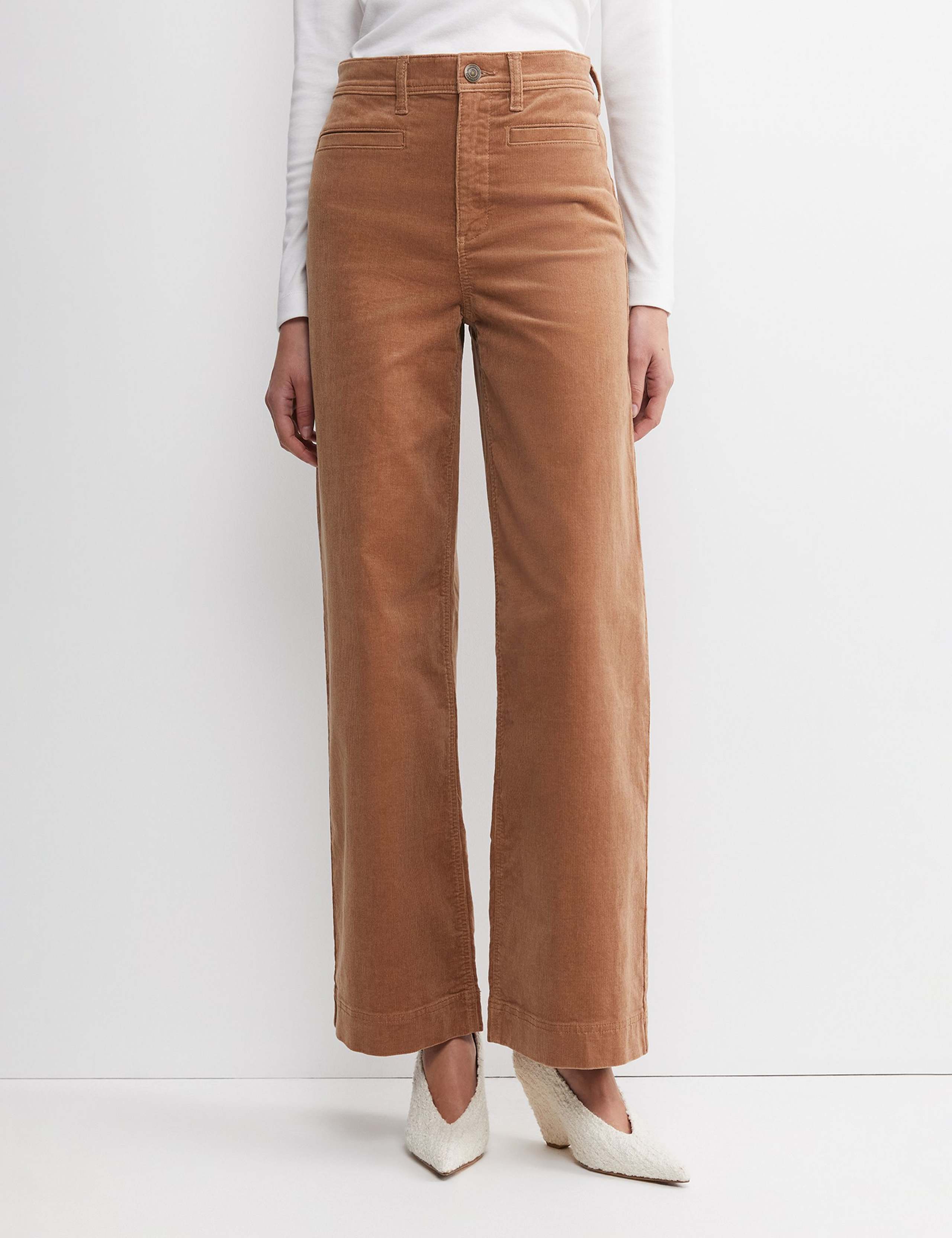 Cord Wide Leg Trousers