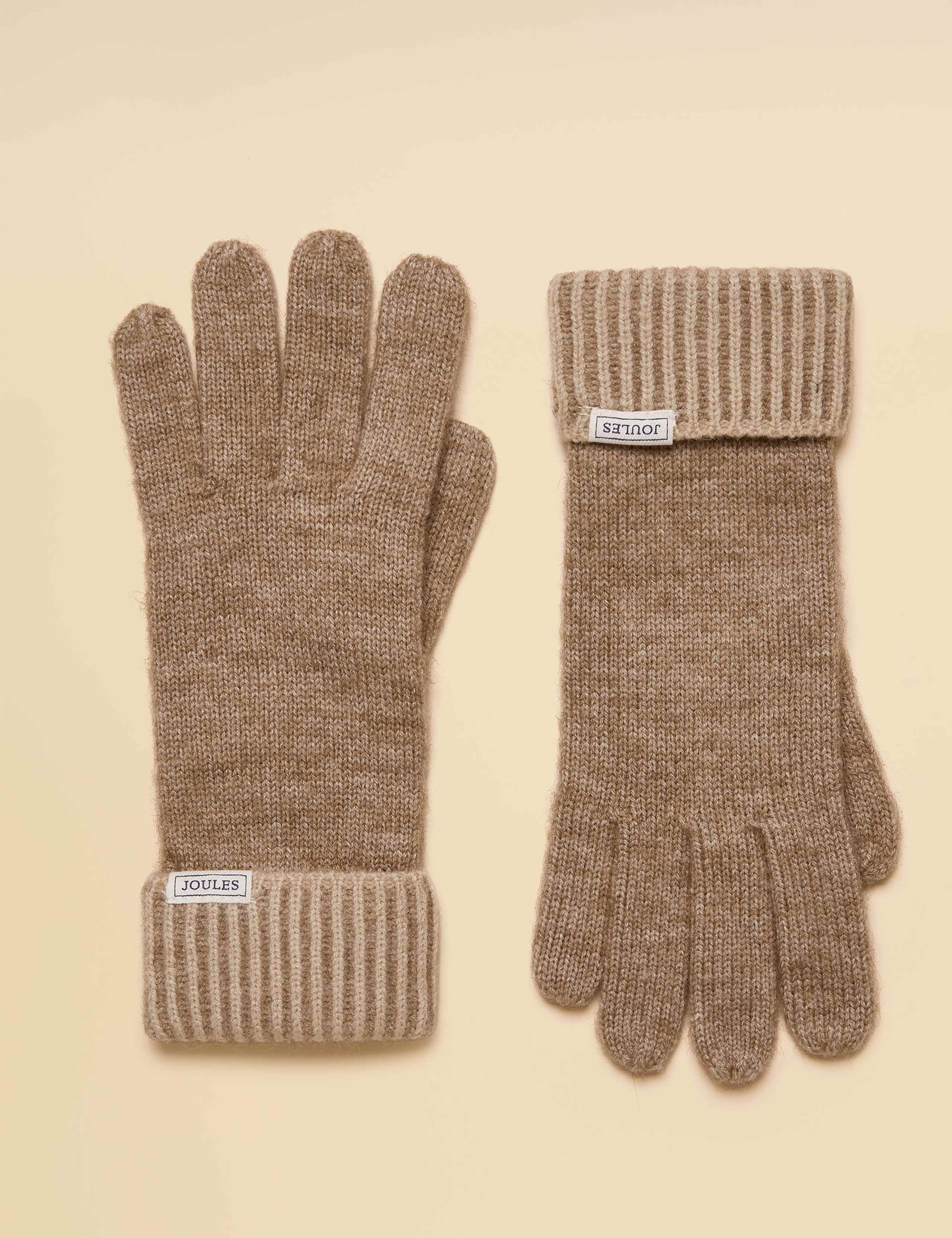 Ribbed Cuff Gloves with Wool